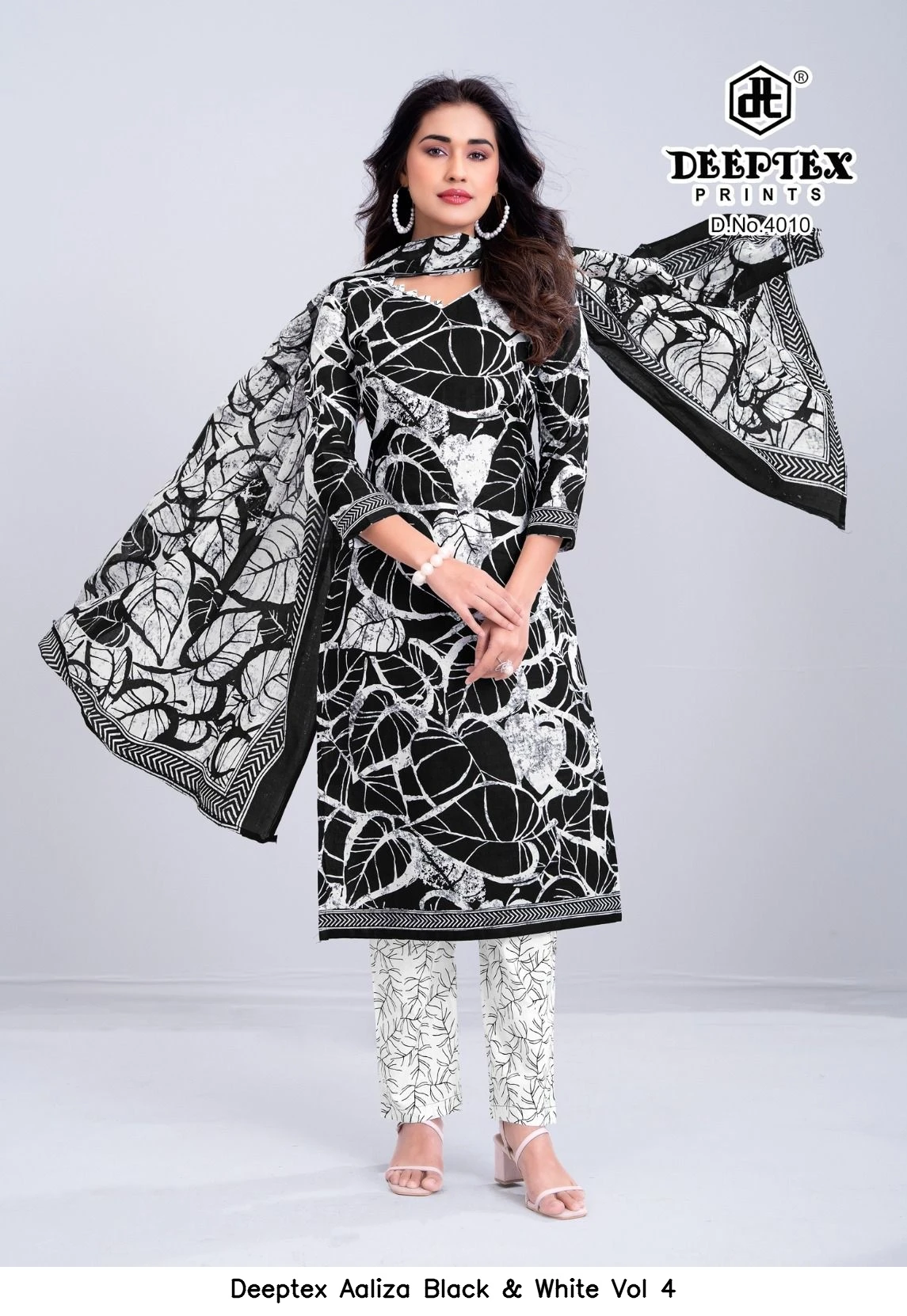 Deeptex Aaliza Black & White Vol 4