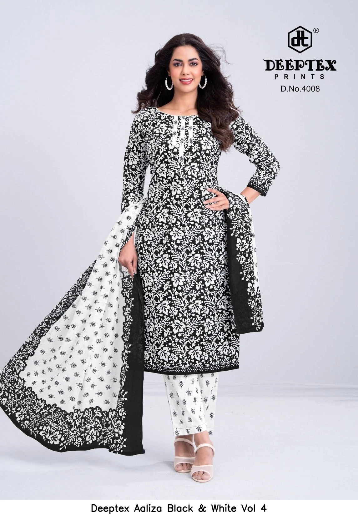 Deeptex Aaliza Black & White Vol 4