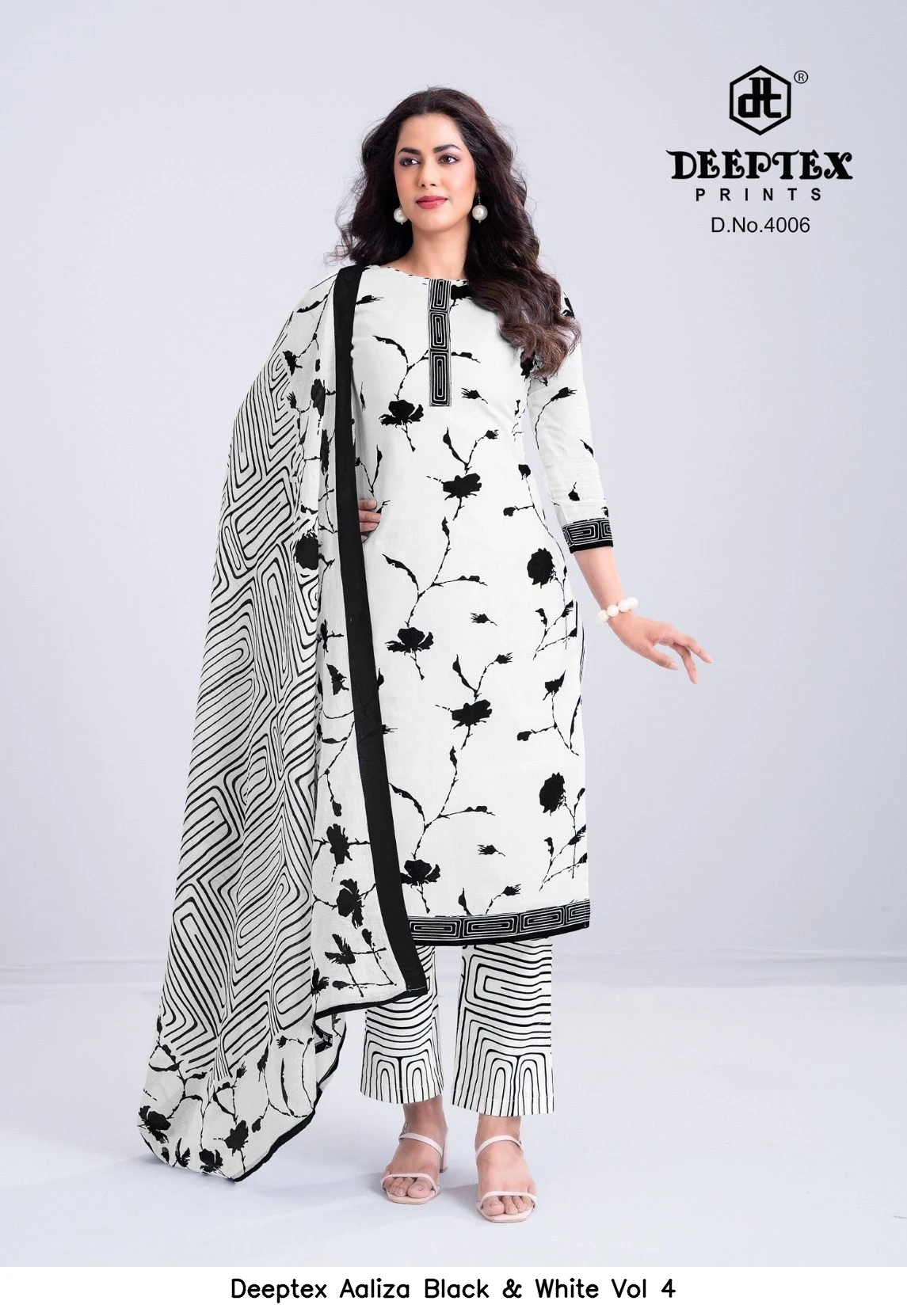 Deeptex Aaliza Black & White Vol 4