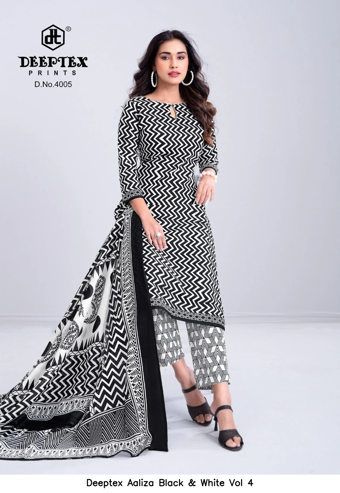 Deeptex Aaliza Black & White Vol 4