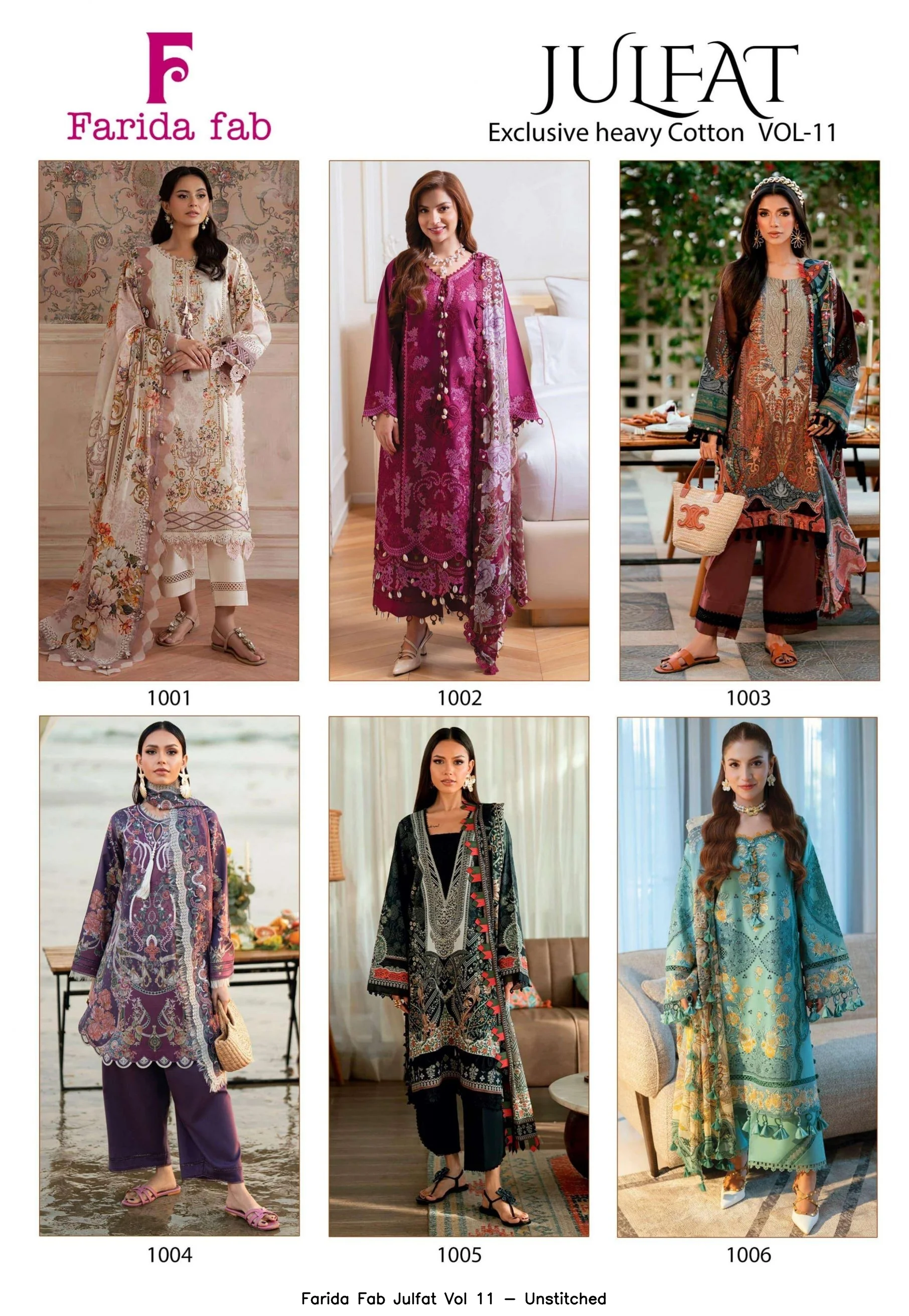 Farida Fab Julfat Vol 11 - Unstitched