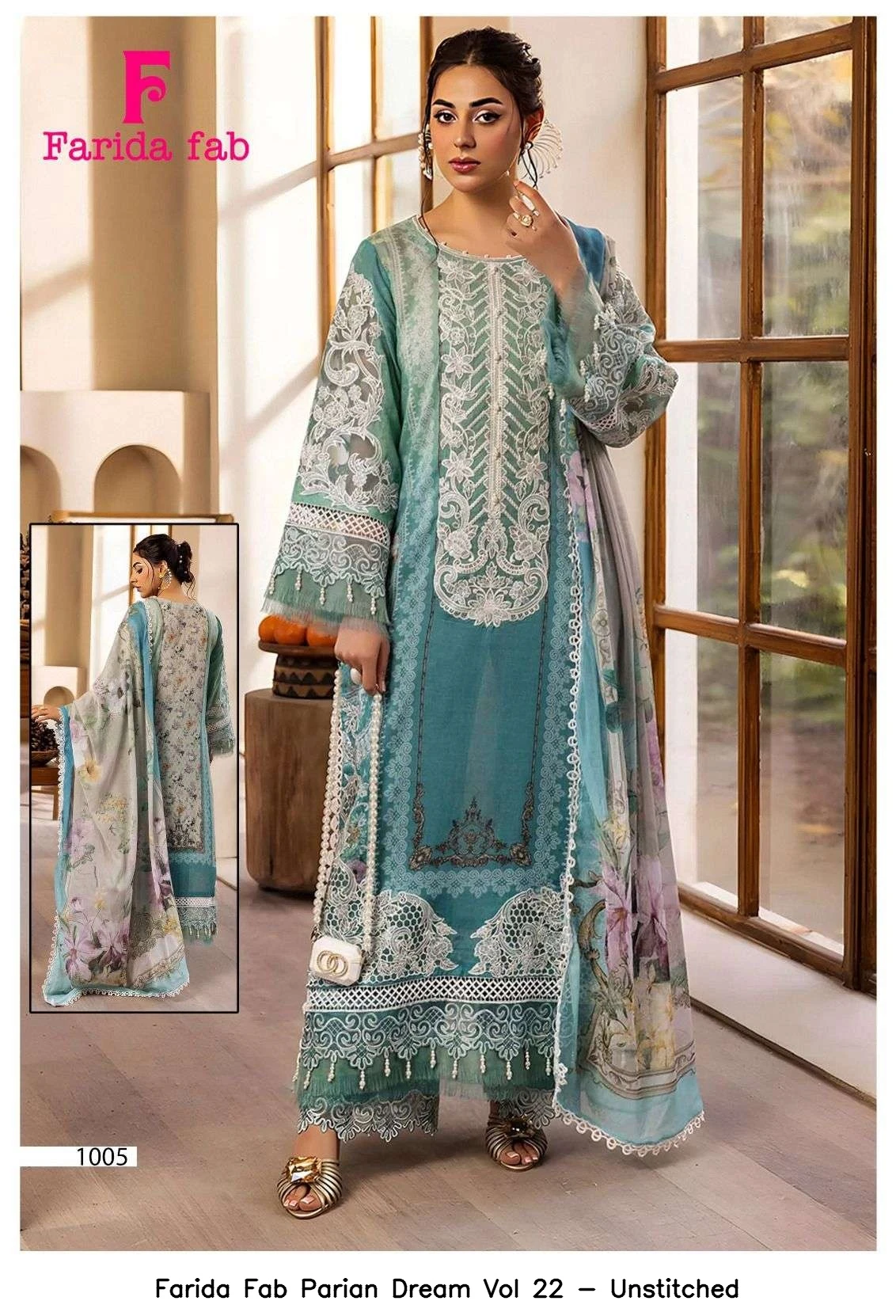 Farida Fab Parian Dream Vol 22 - Unstitched