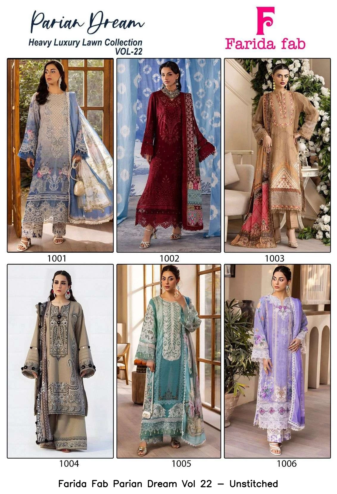 Farida Fab Parian Dream Vol 22 - Unstitched