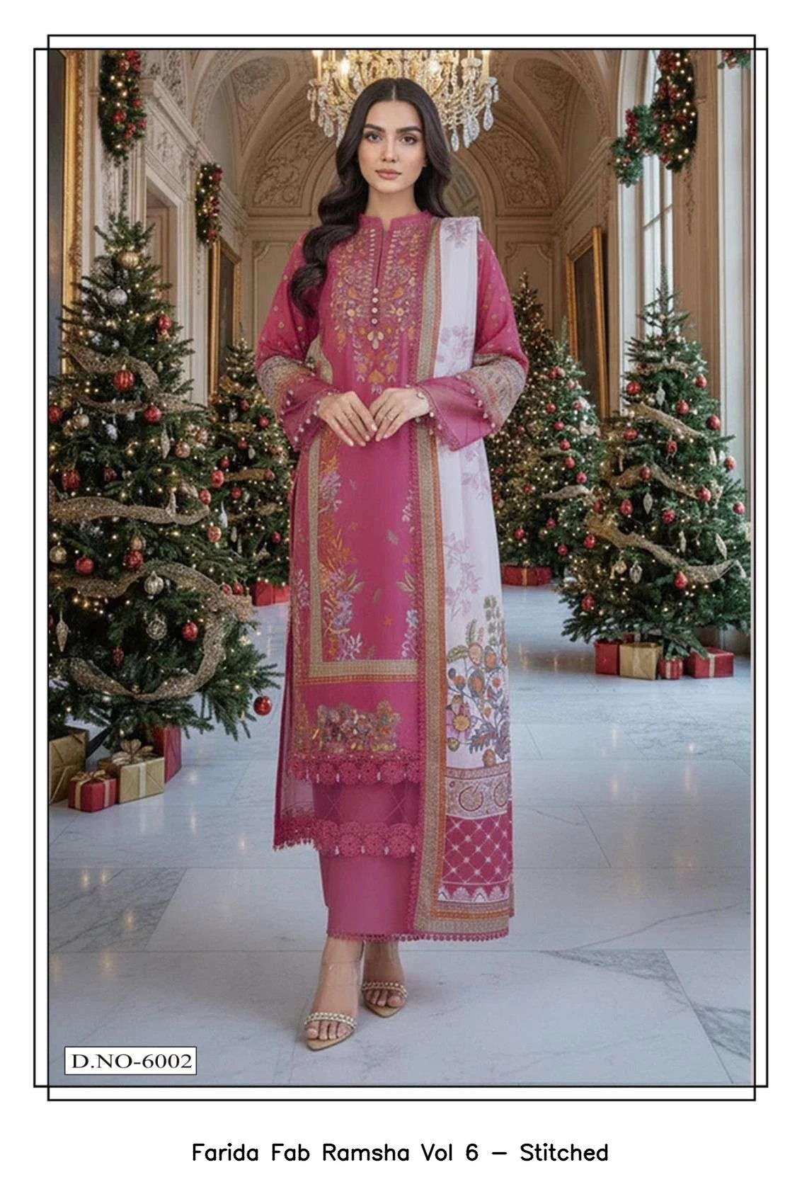 Farida Fab Ramsha Vol 6 - Stitched