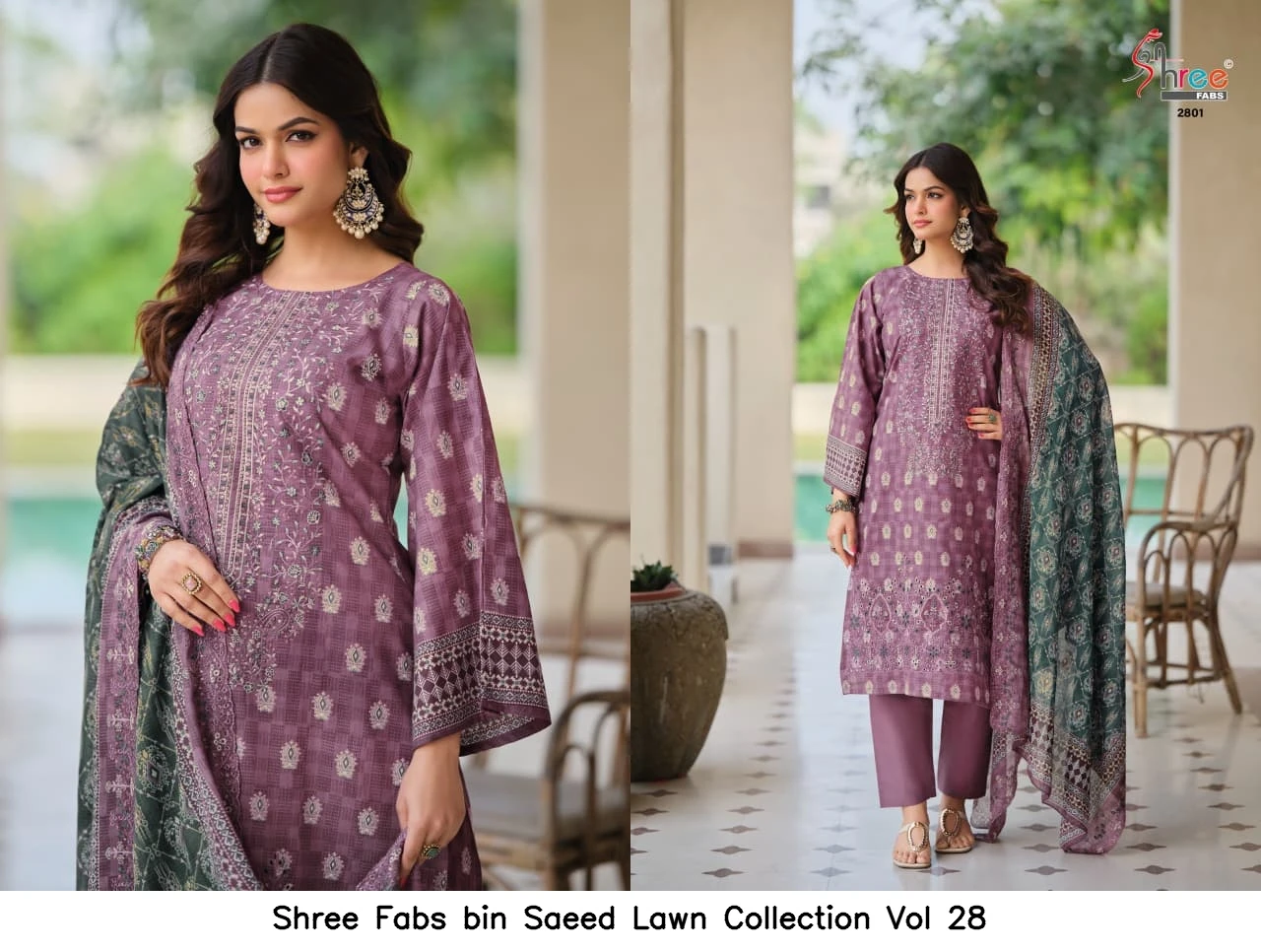 Shree Fabs bin Saeed Lawn Collection Vol 28