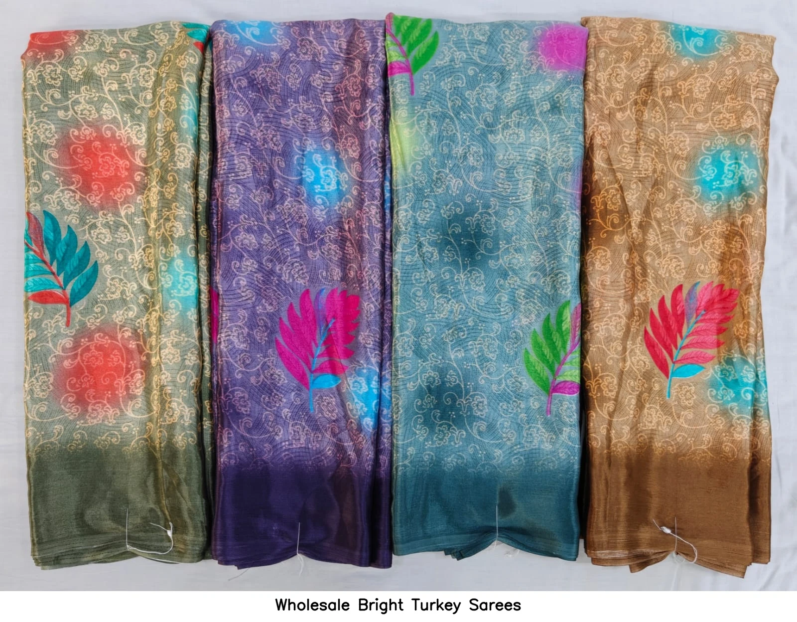 Wholesale Bright Turkey Sarees