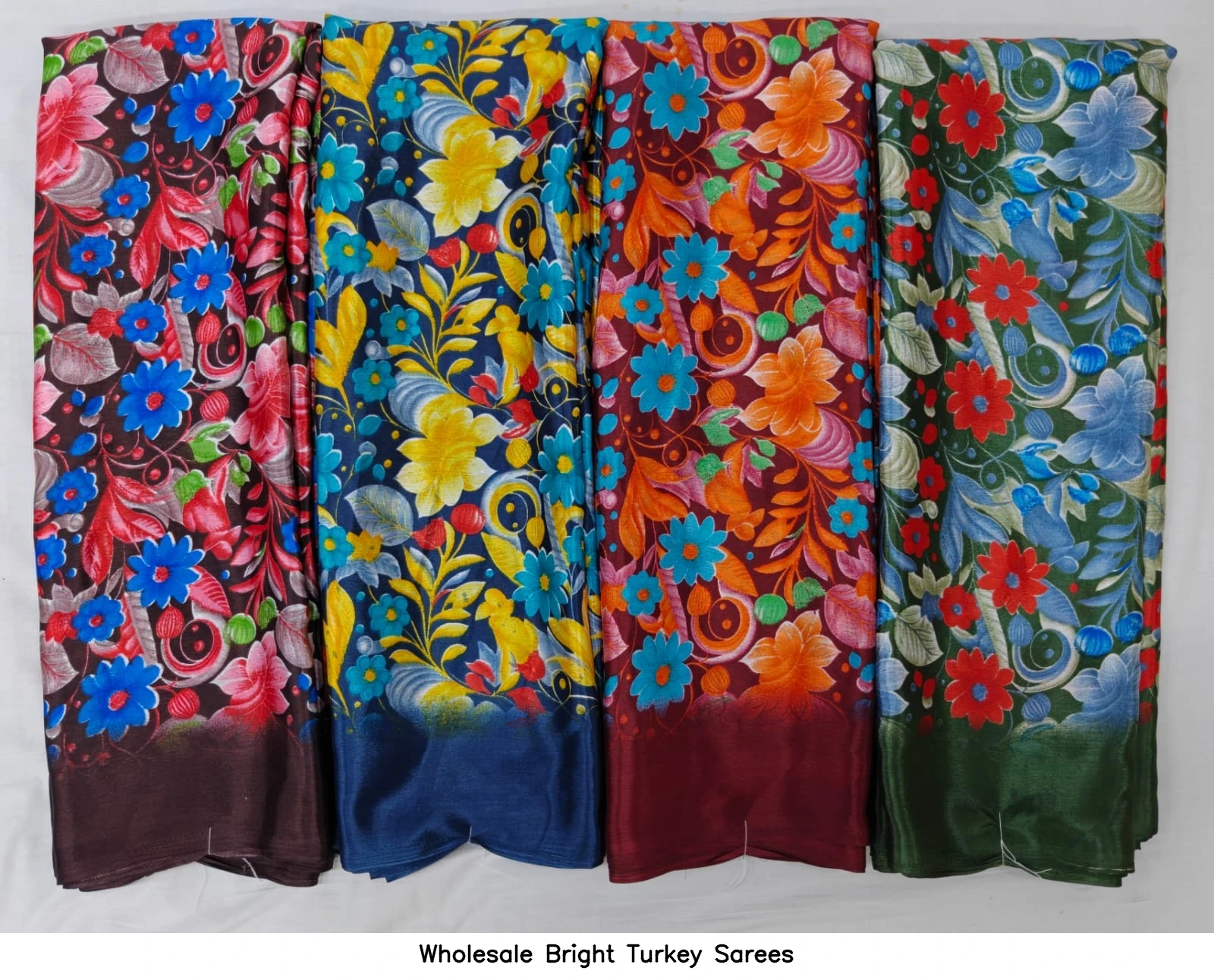 Wholesale Bright Turkey Sarees