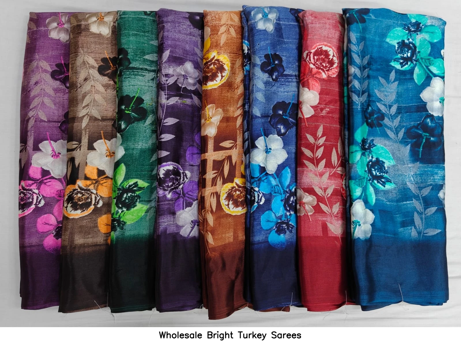 Wholesale Bright Turkey Sarees