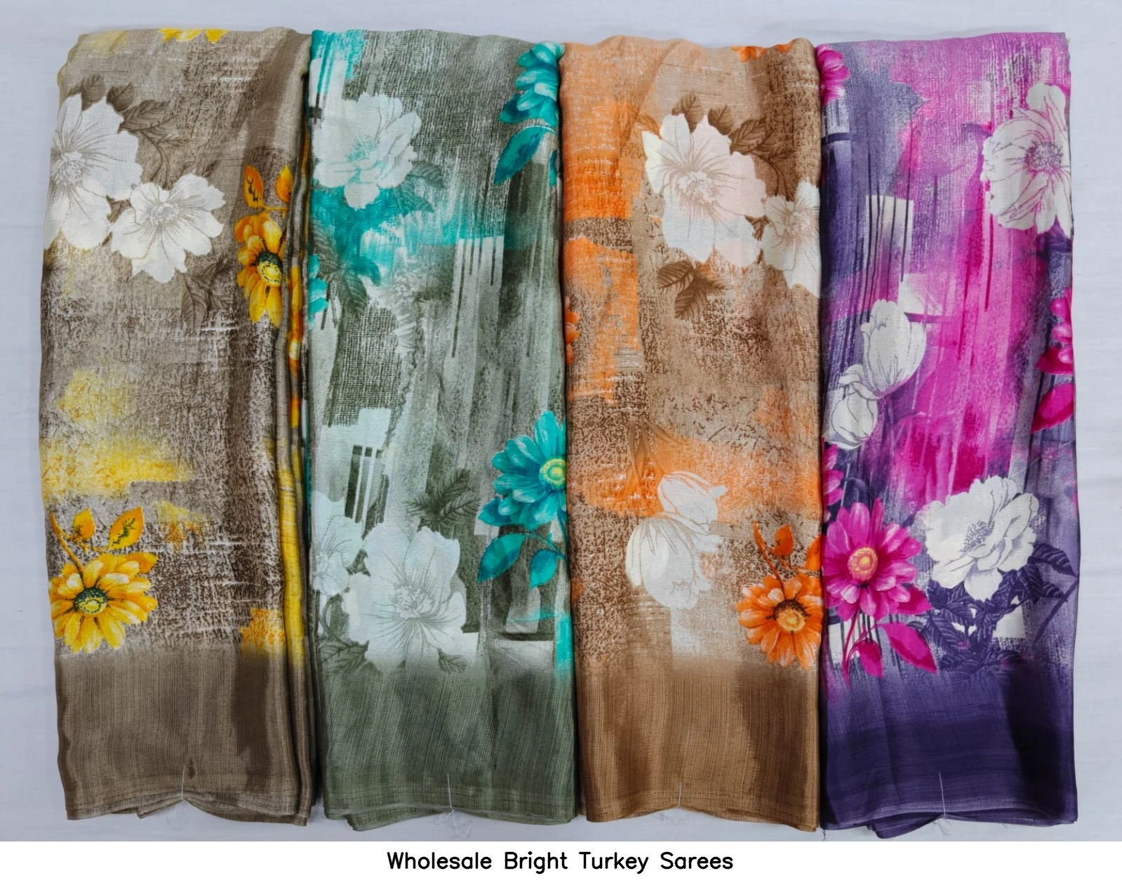 Wholesale Bright Turkey Sarees