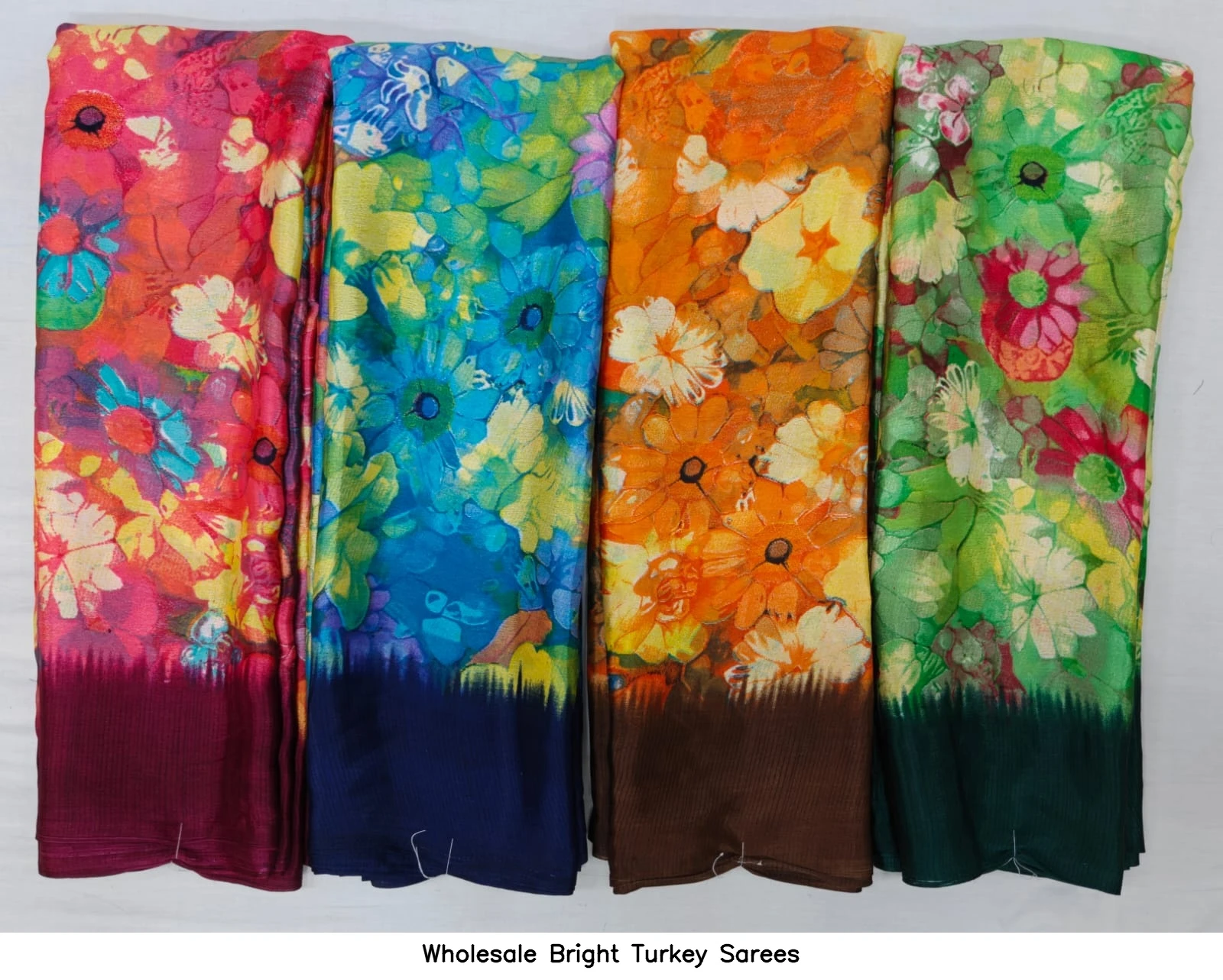 Wholesale Bright Turkey Sarees