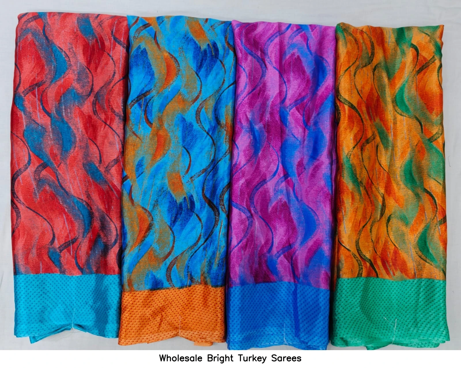 Wholesale Bright Turkey Sarees
