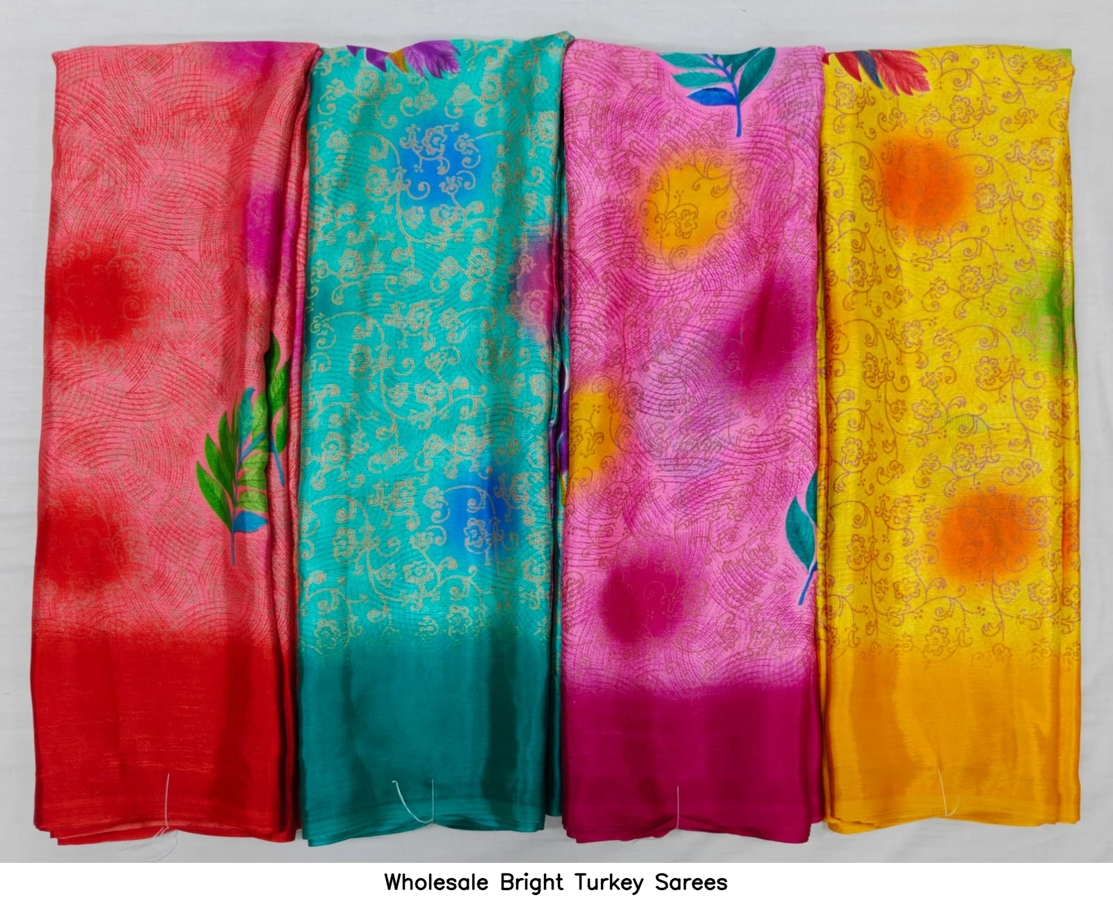 Wholesale Bright Turkey Sarees
