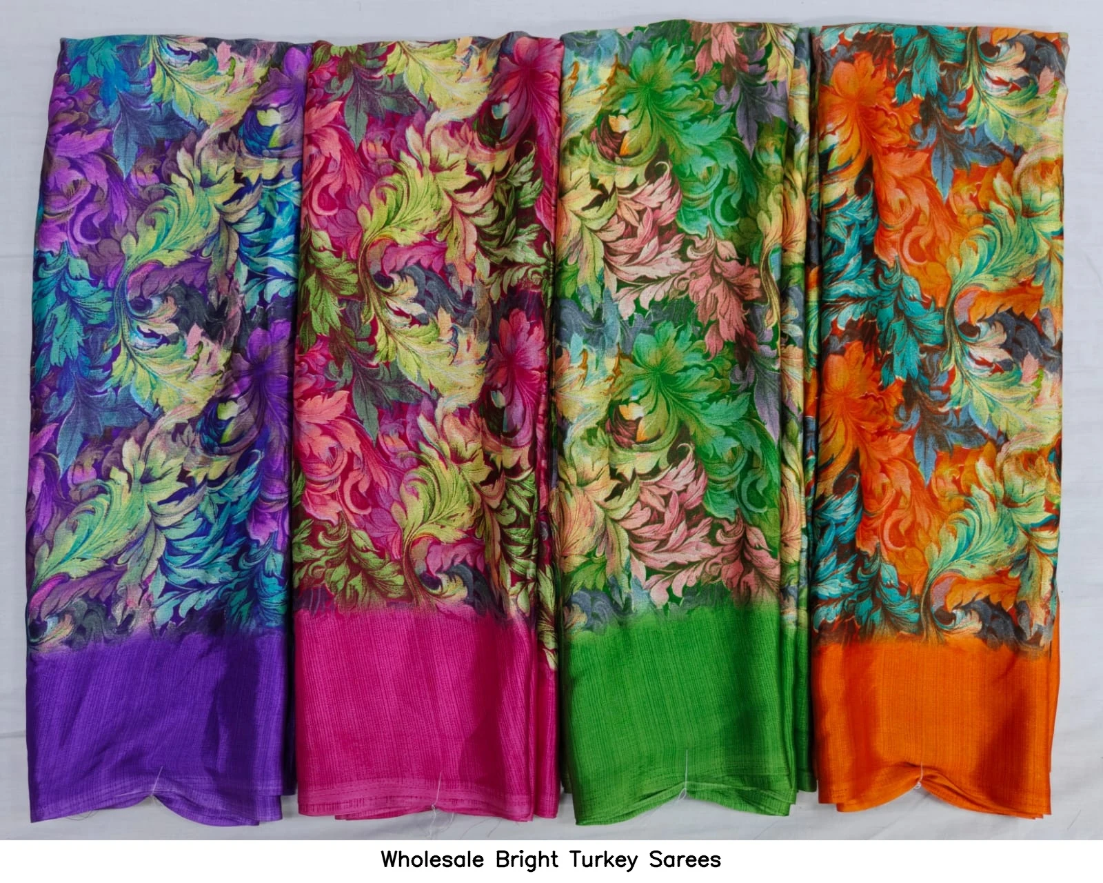 Wholesale Bright Turkey Sarees