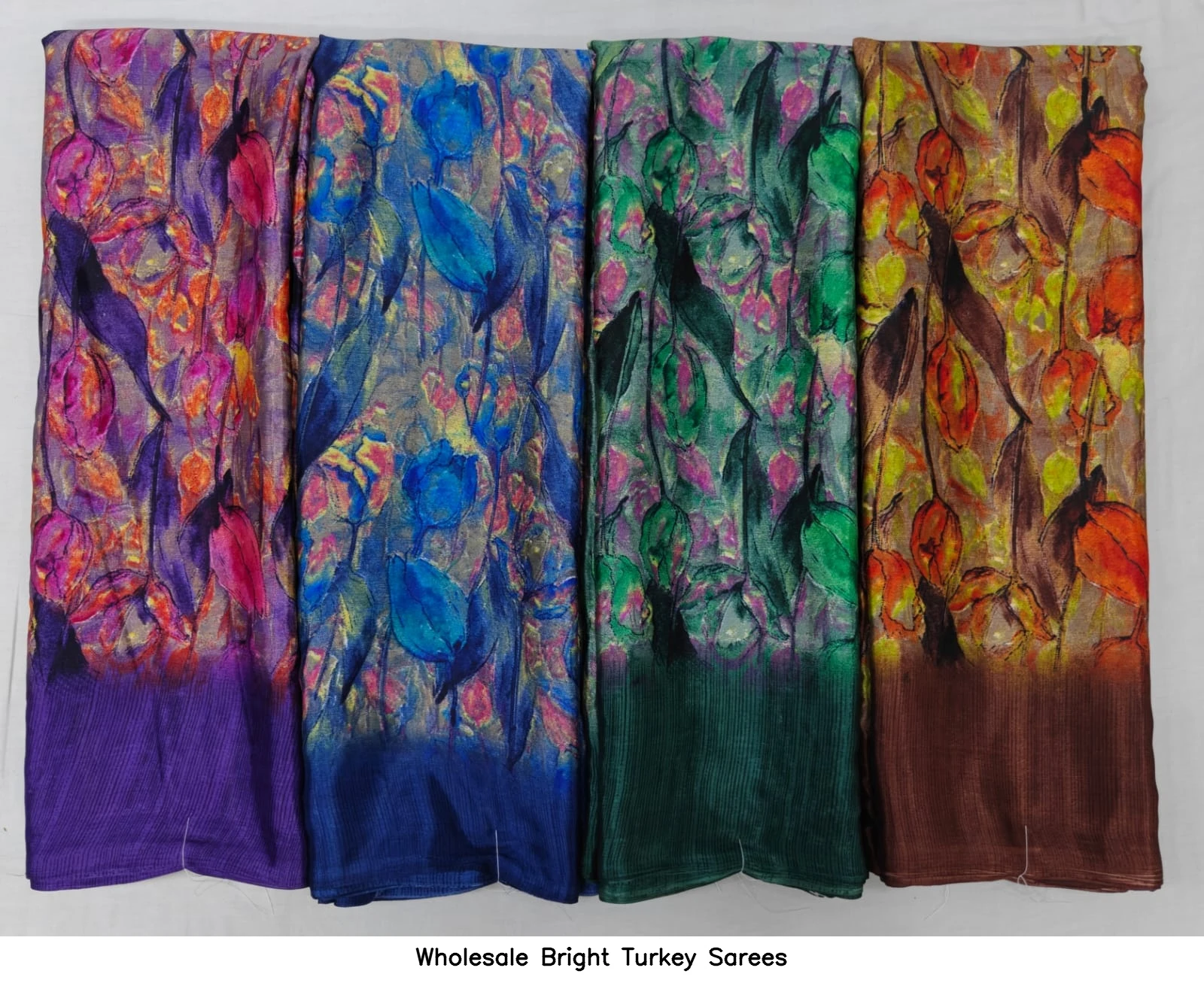 Wholesale Bright Turkey Sarees
