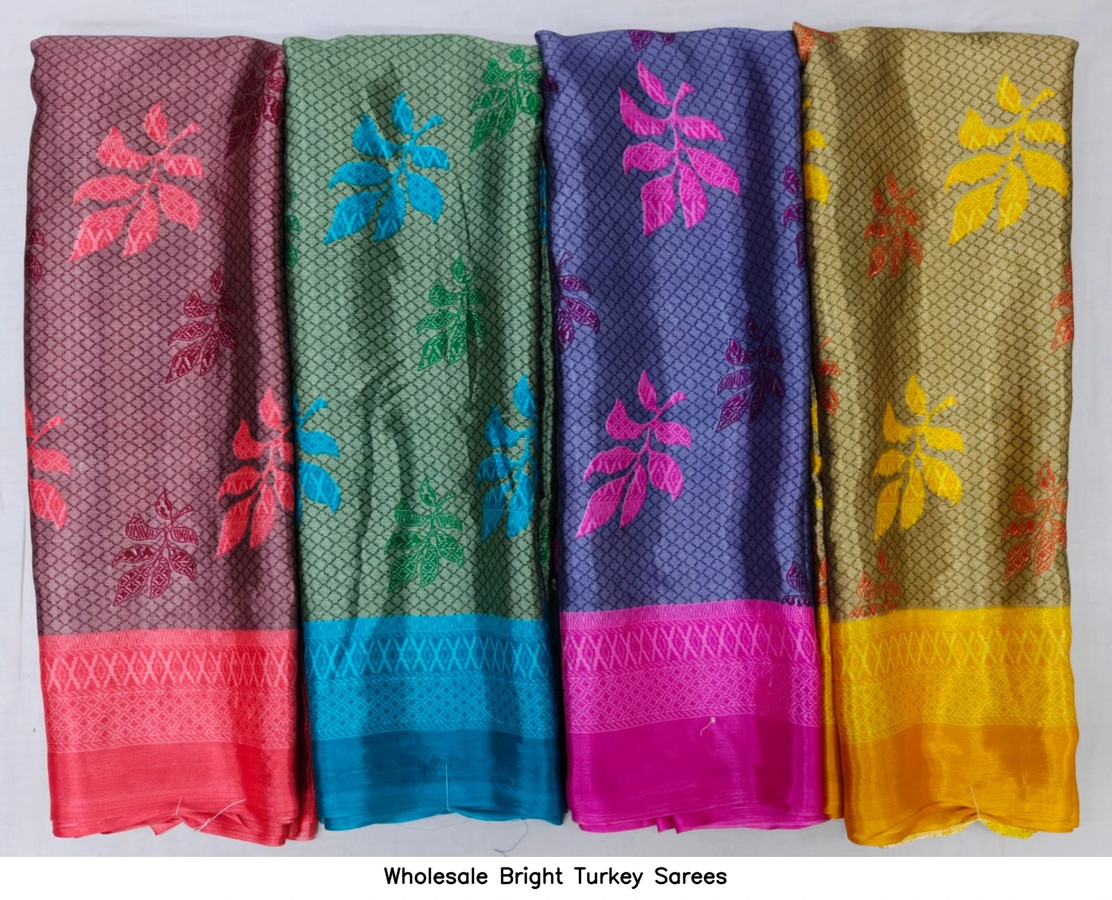 Wholesale Bright Turkey Sarees
