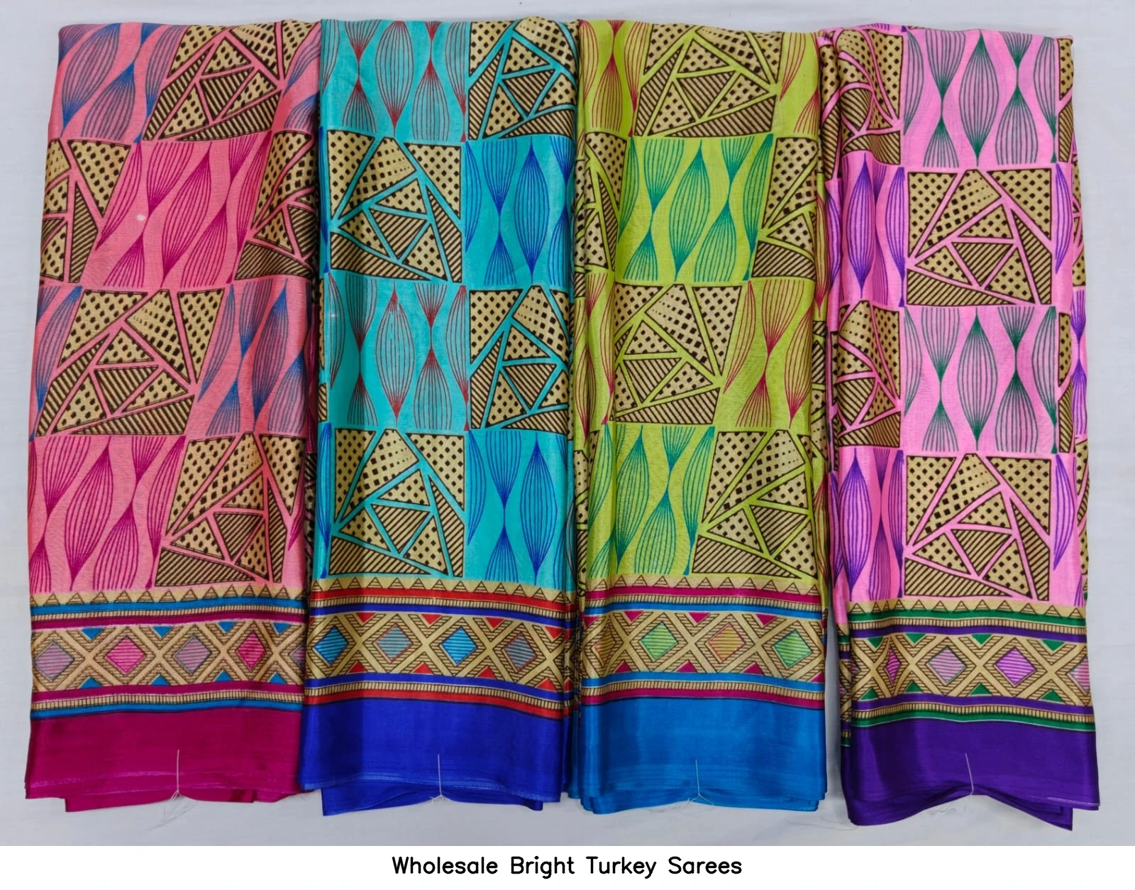 Wholesale Bright Turkey Sarees