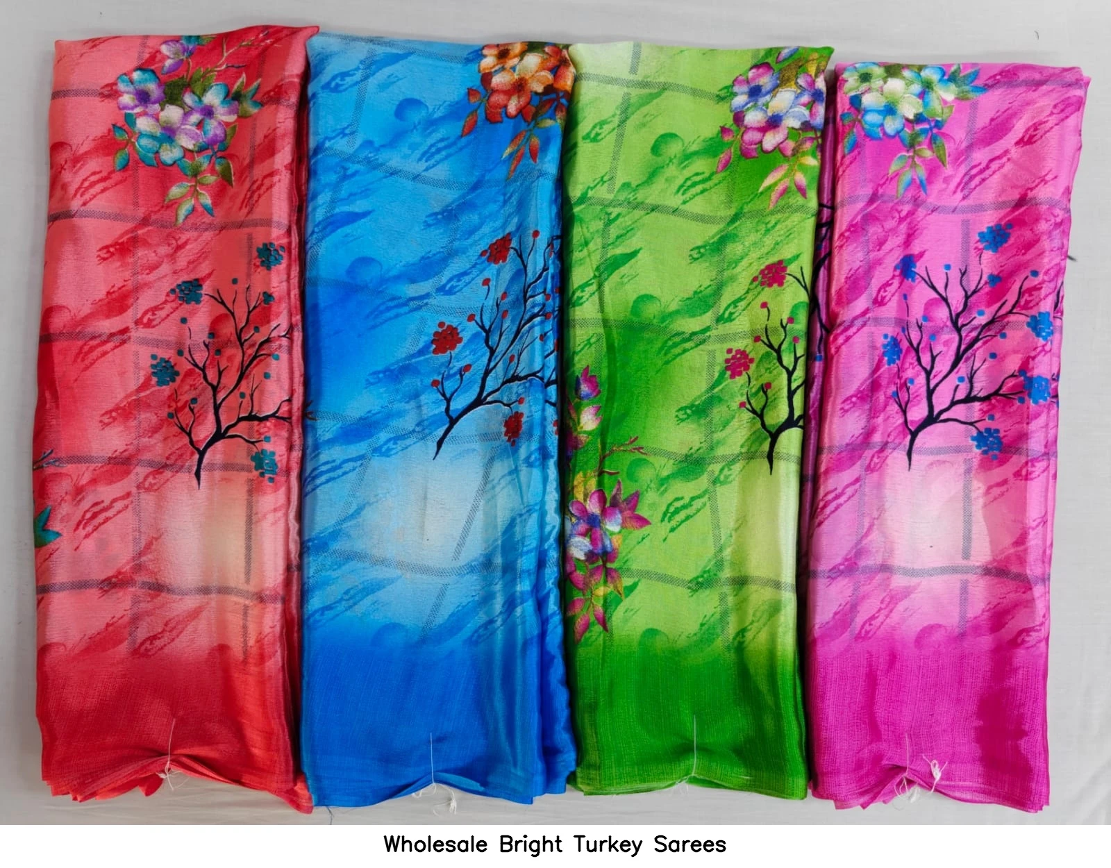 Wholesale Bright Turkey Sarees