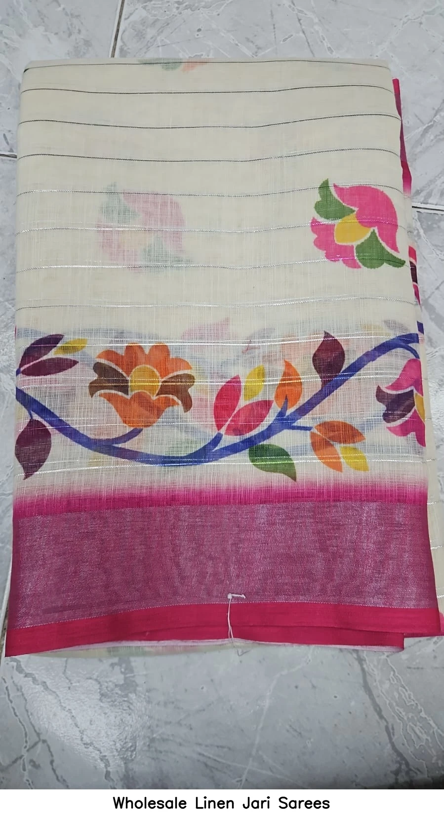 Wholesale Linen Jari Sarees