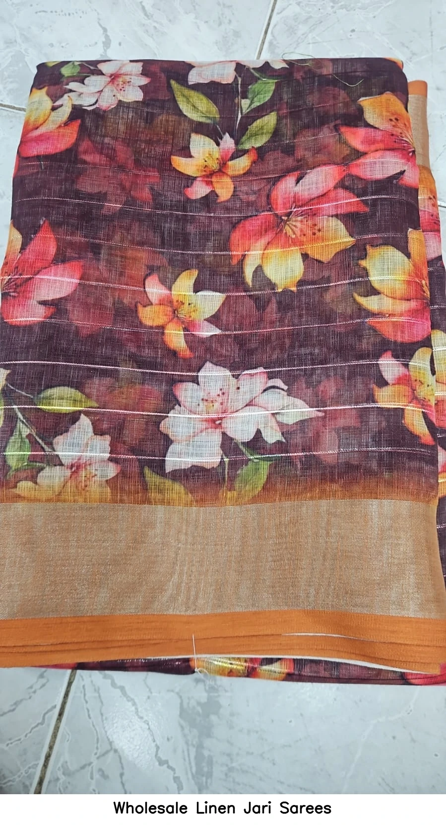 Wholesale Linen Jari Sarees