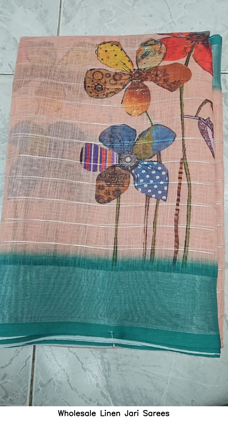 Wholesale Linen Jari Sarees