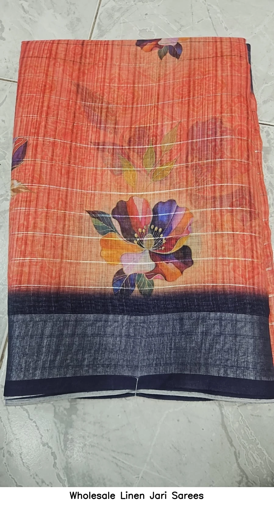 Wholesale Linen Jari Sarees