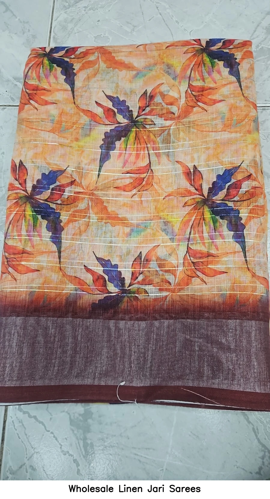 Wholesale Linen Jari Sarees