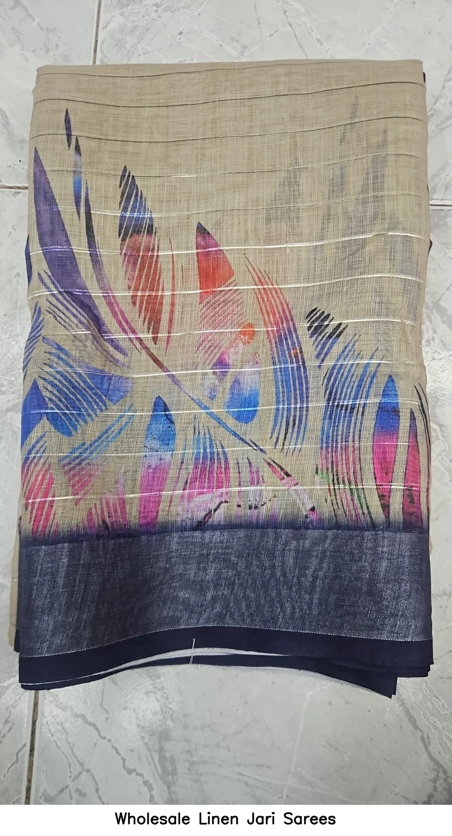 Wholesale Linen Jari Sarees