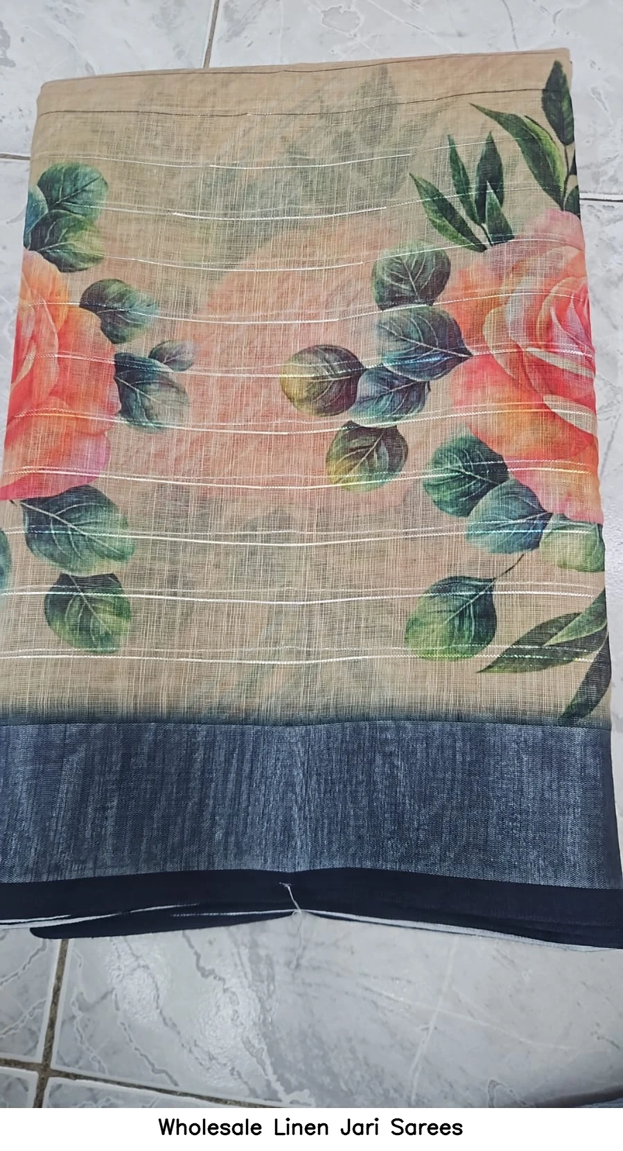 Wholesale Linen Jari Sarees