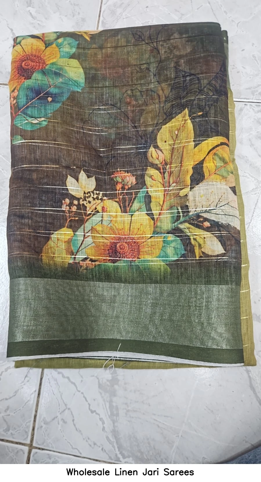 Wholesale Linen Jari Sarees
