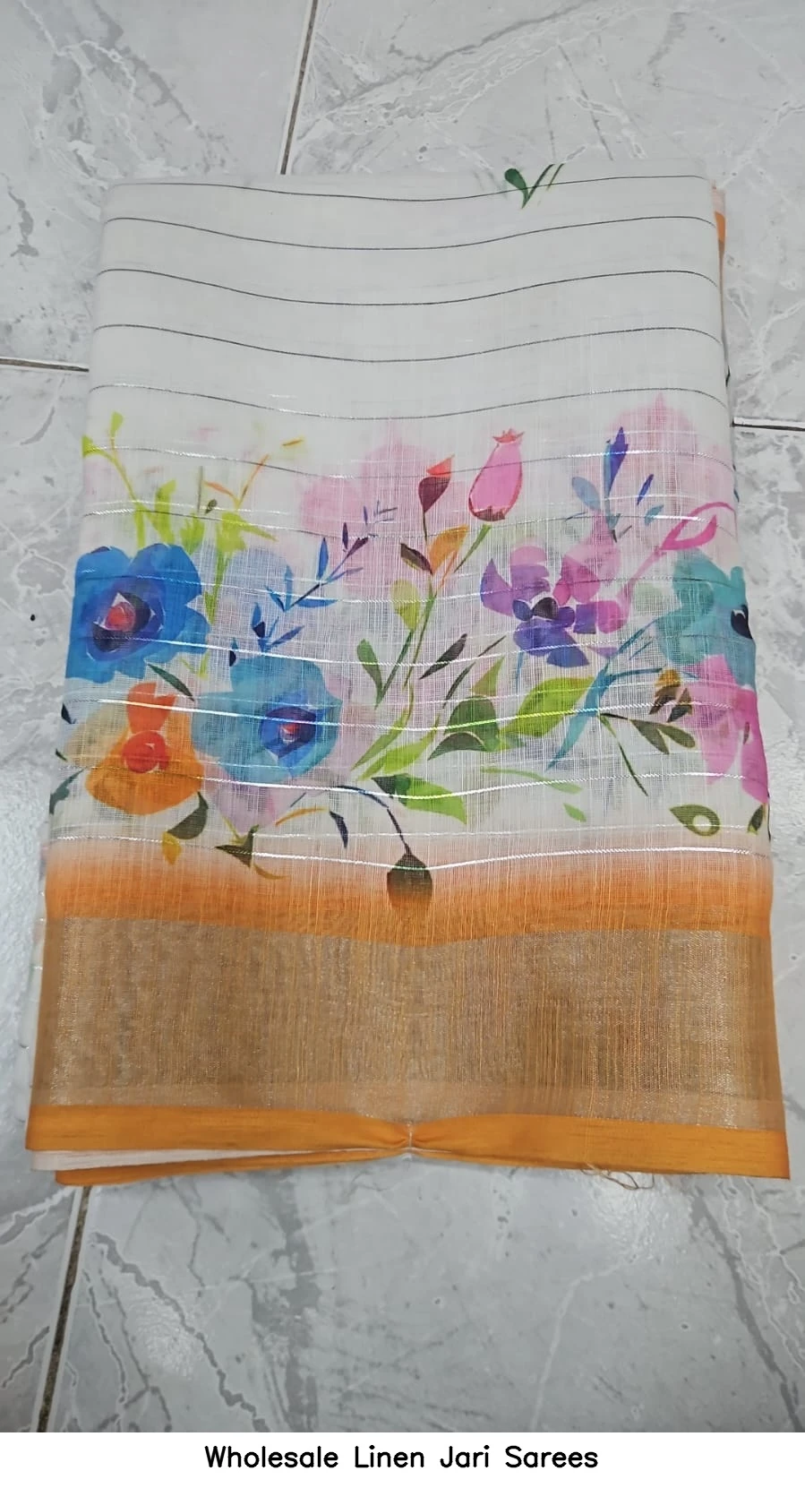 Wholesale Linen Jari Sarees