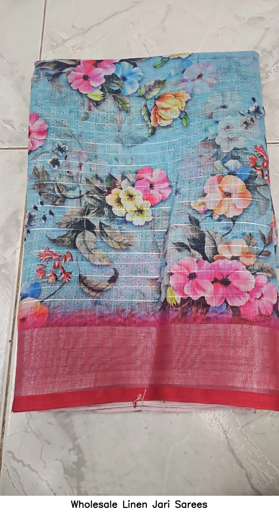 Wholesale Linen Jari Sarees