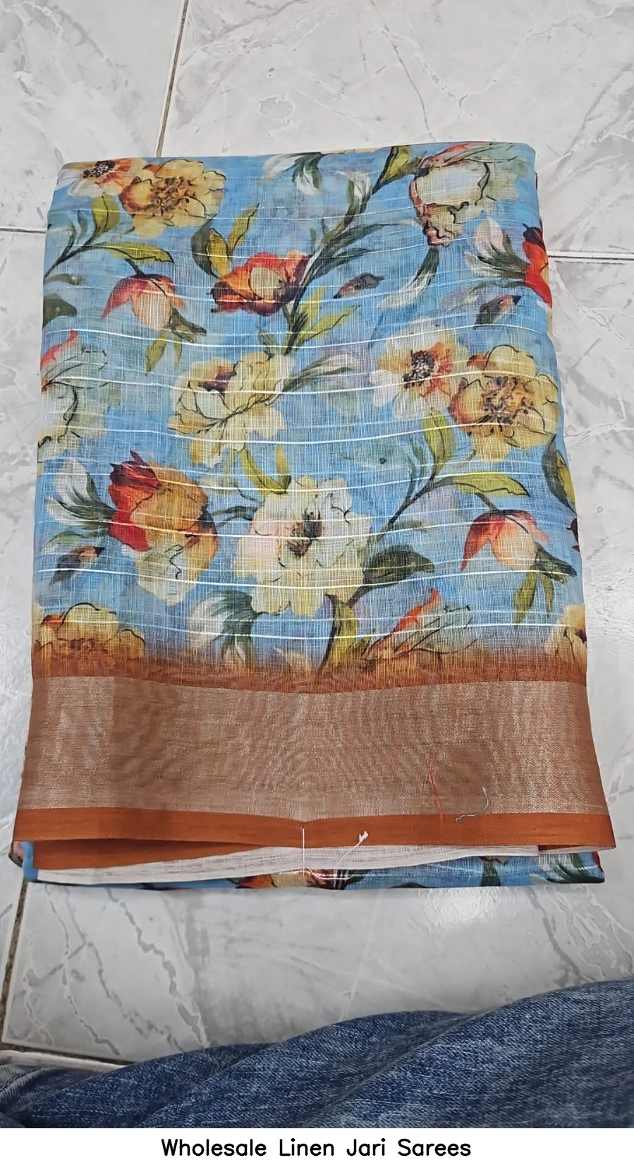 Wholesale Linen Jari Sarees