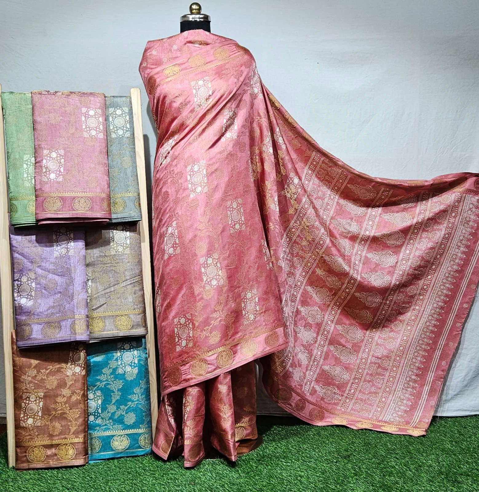 Wholesale Premium Dola Silk Saree Full Body Jari Work