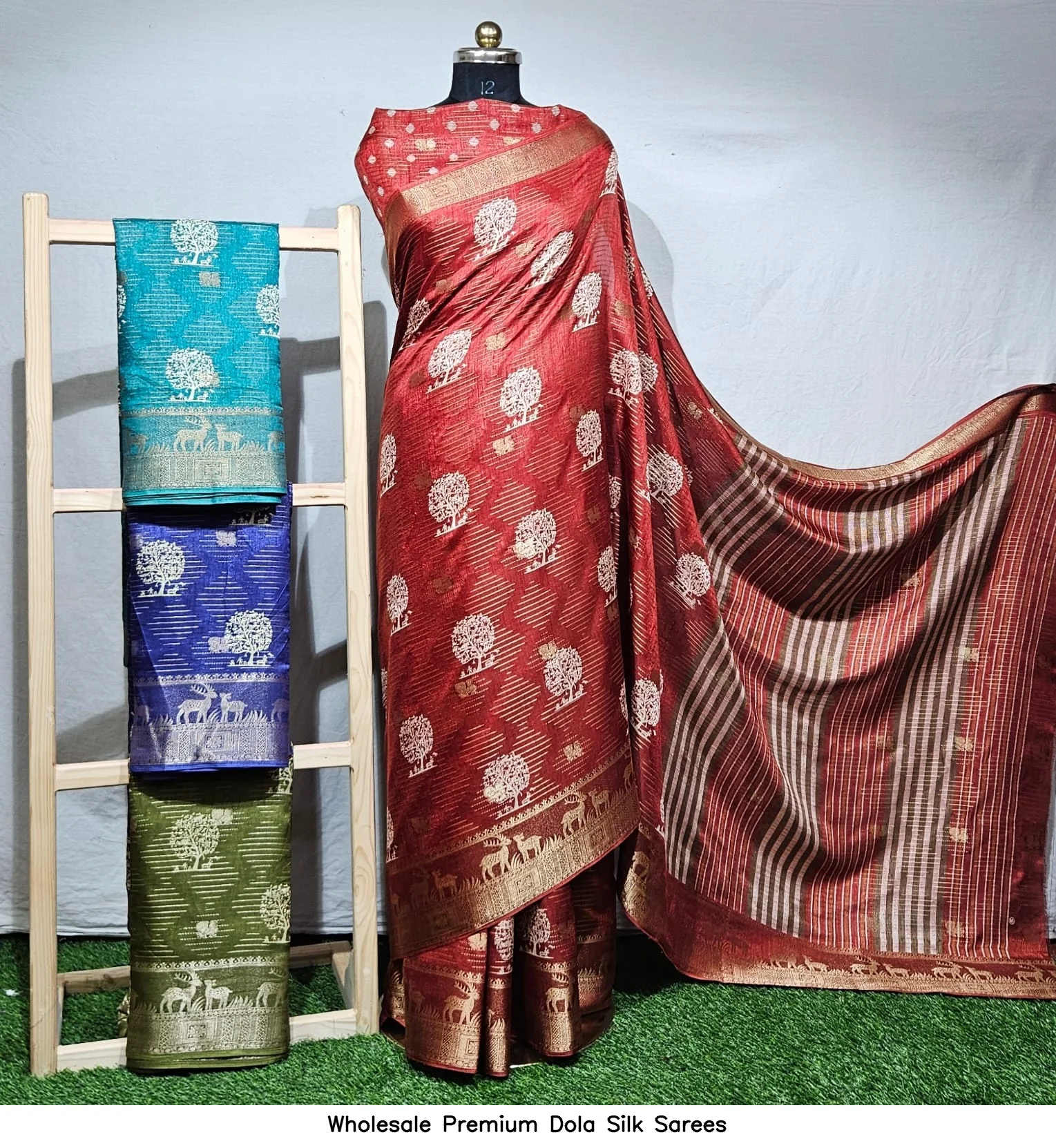 Wholesale Premium Dola Silk Sarees