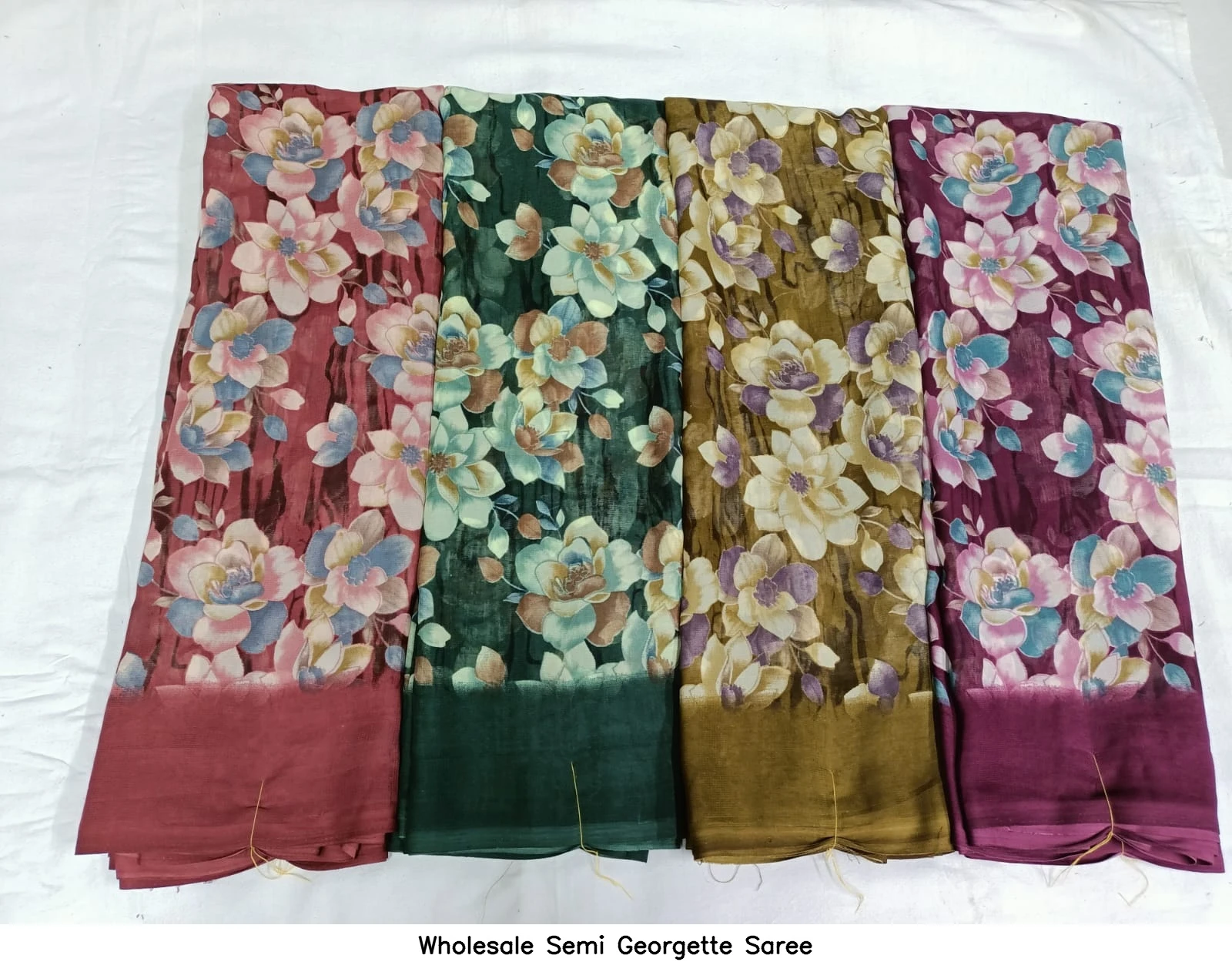 Wholesale Semi Georgette Saree