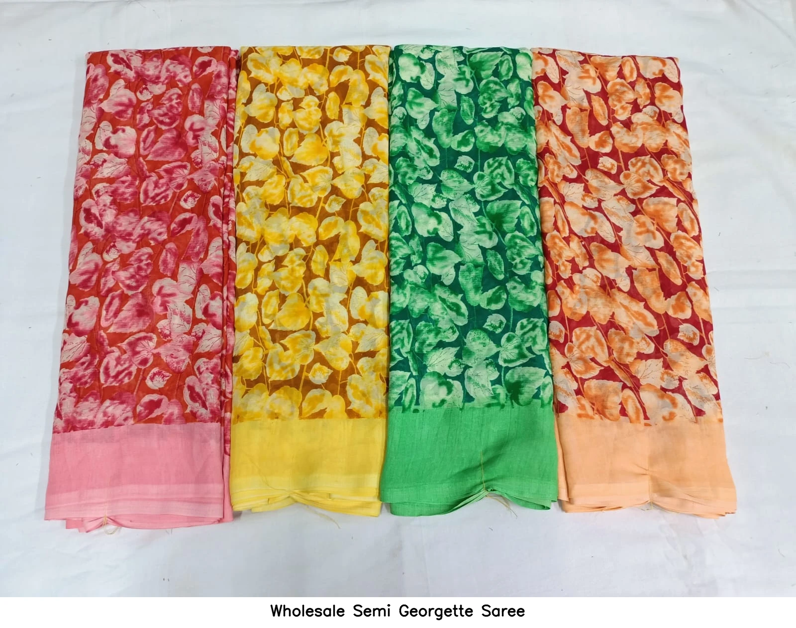 Wholesale Semi Georgette Saree