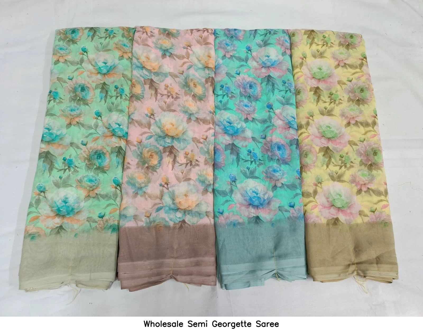 Wholesale Semi Georgette Saree
