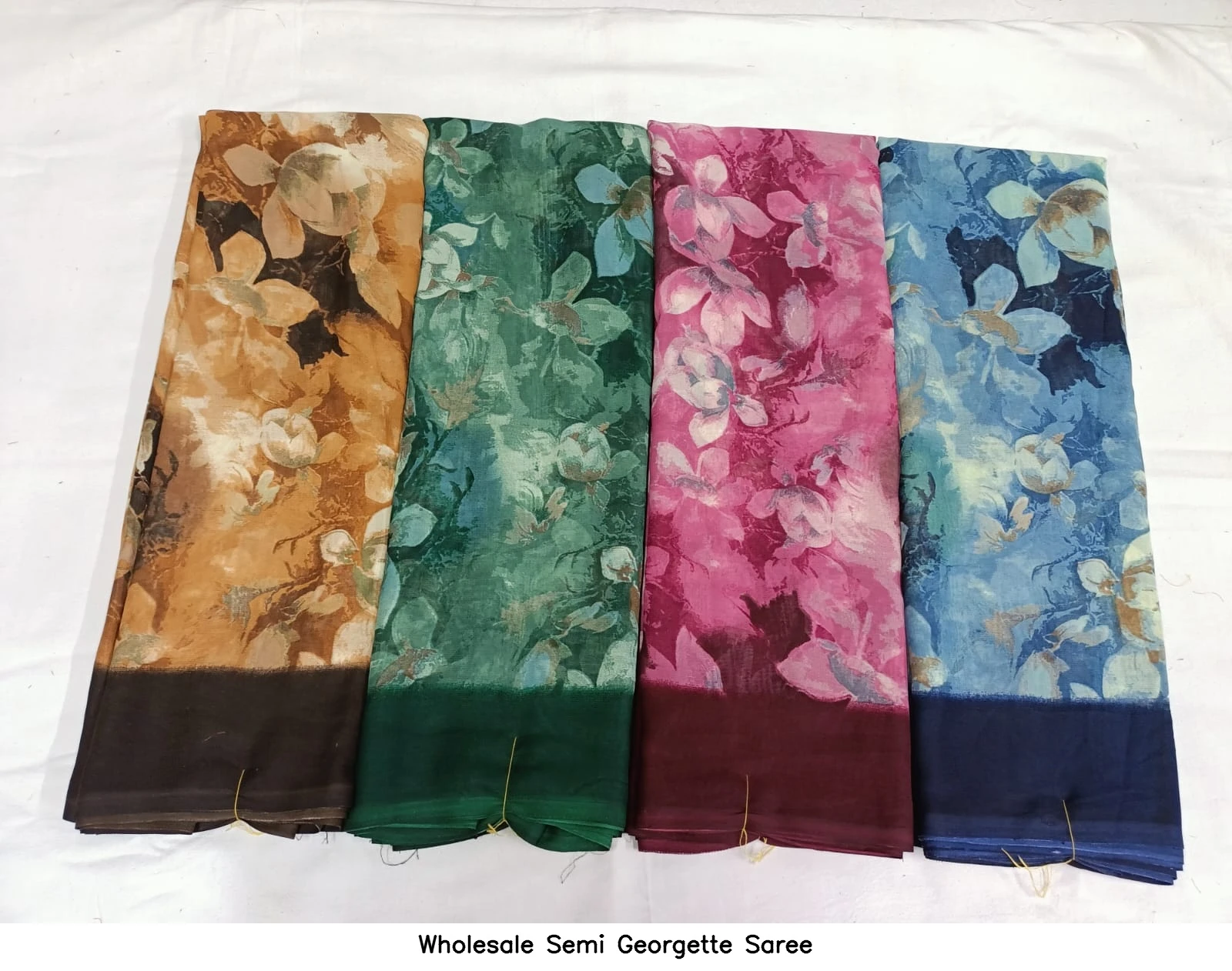 Wholesale Semi Georgette Saree