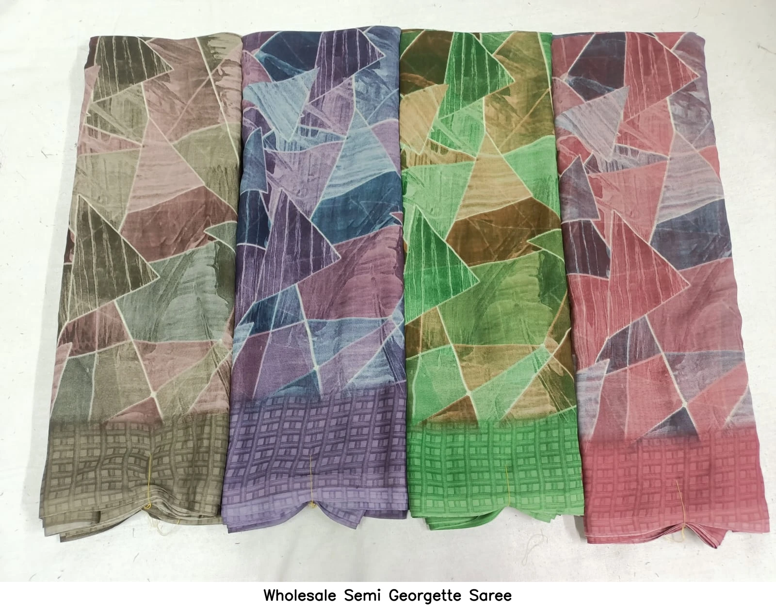 Wholesale Semi Georgette Saree