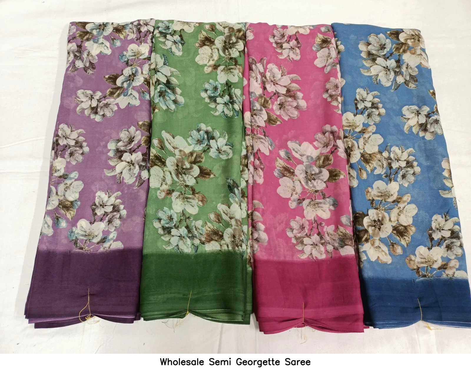 Wholesale Semi Georgette Saree
