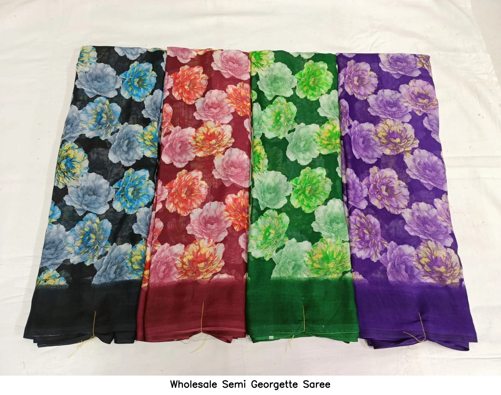 Wholesale Semi Georgette Saree