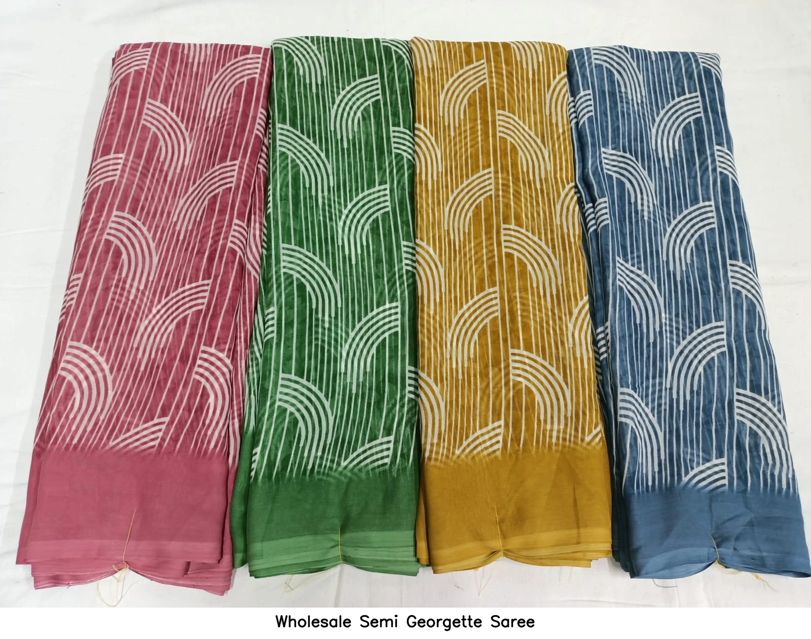 Wholesale Semi Georgette Saree