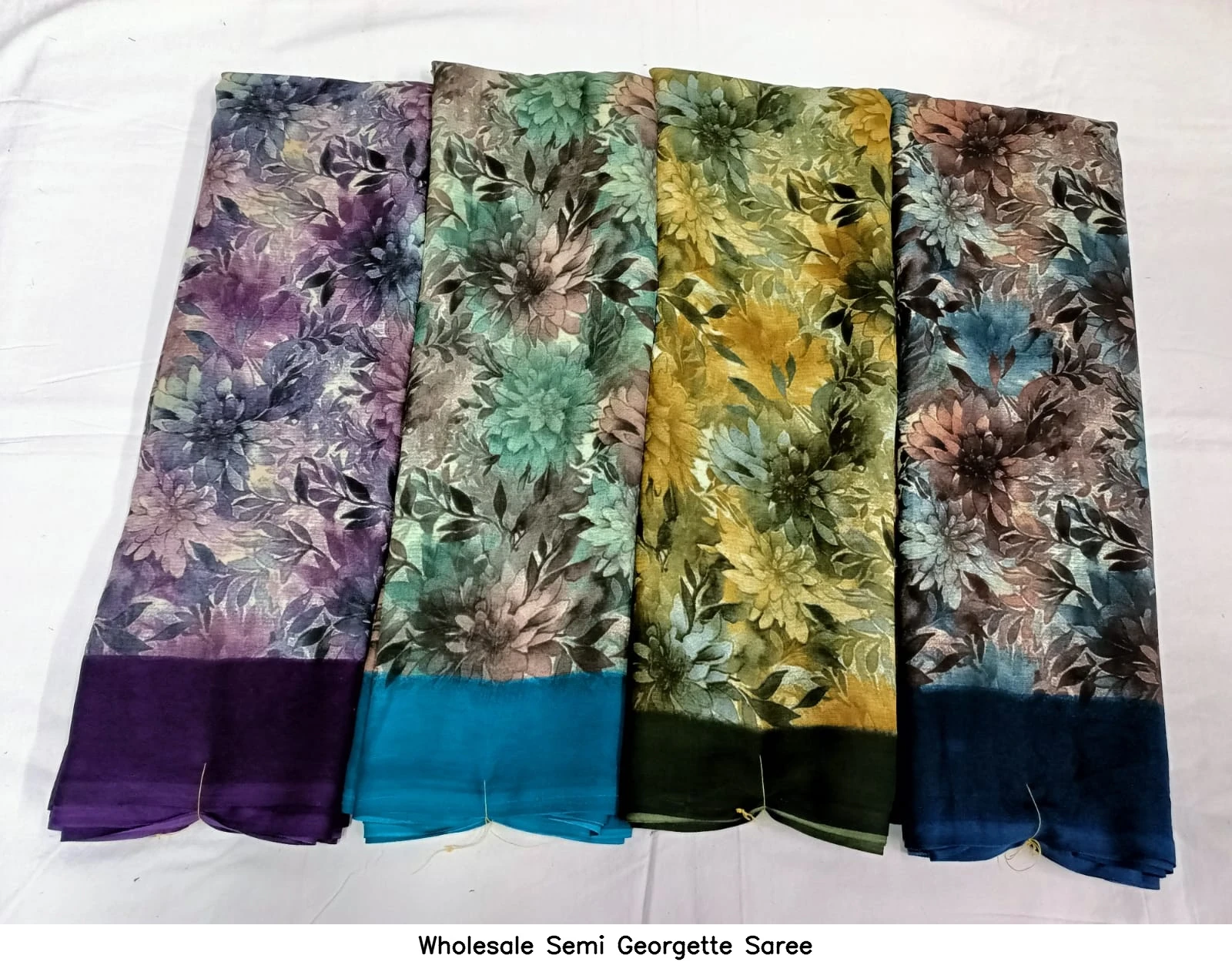 Wholesale Semi Georgette Saree