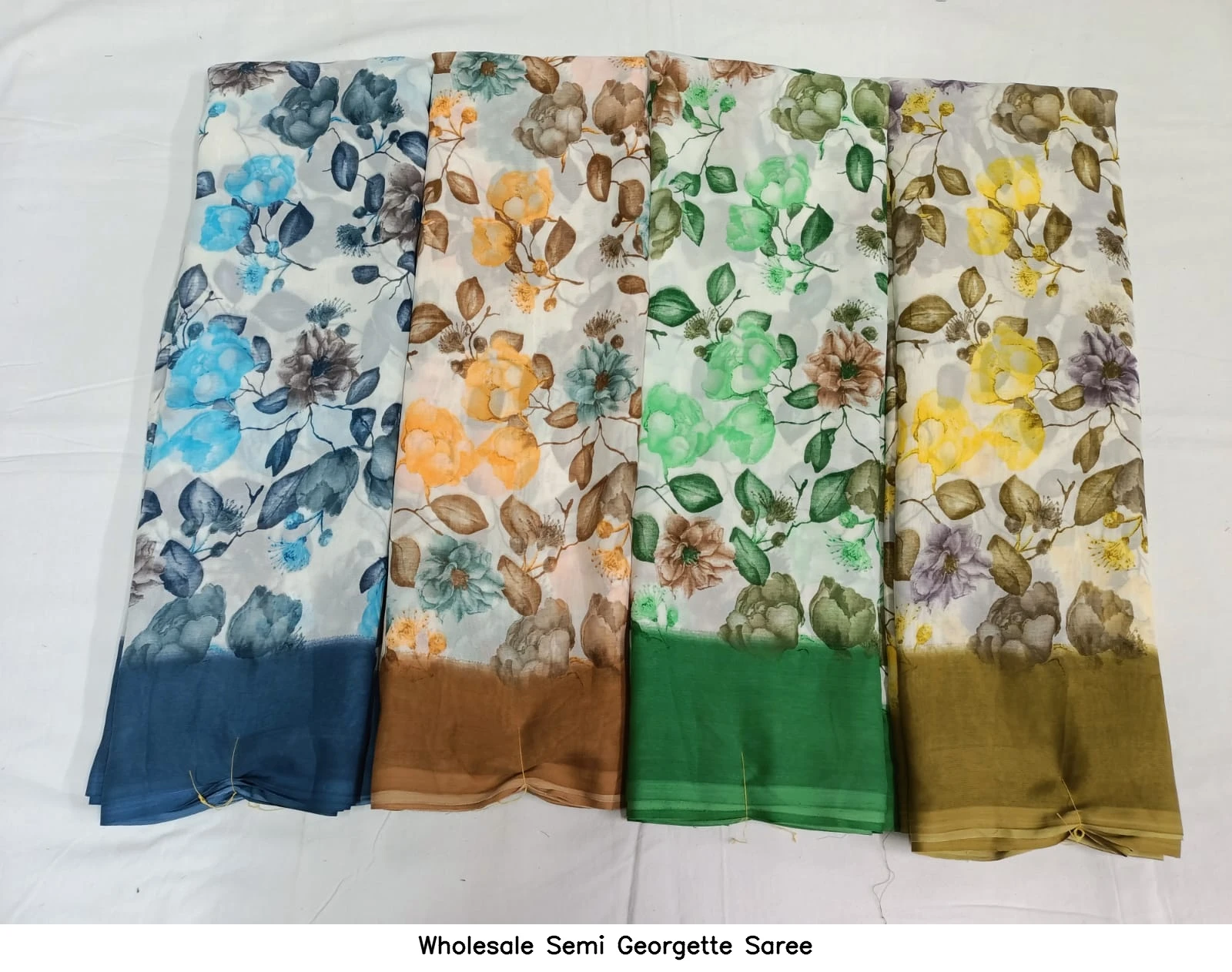 Wholesale Semi Georgette Saree
