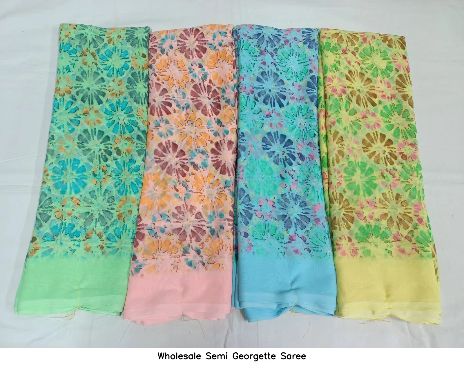Wholesale Semi Georgette Saree