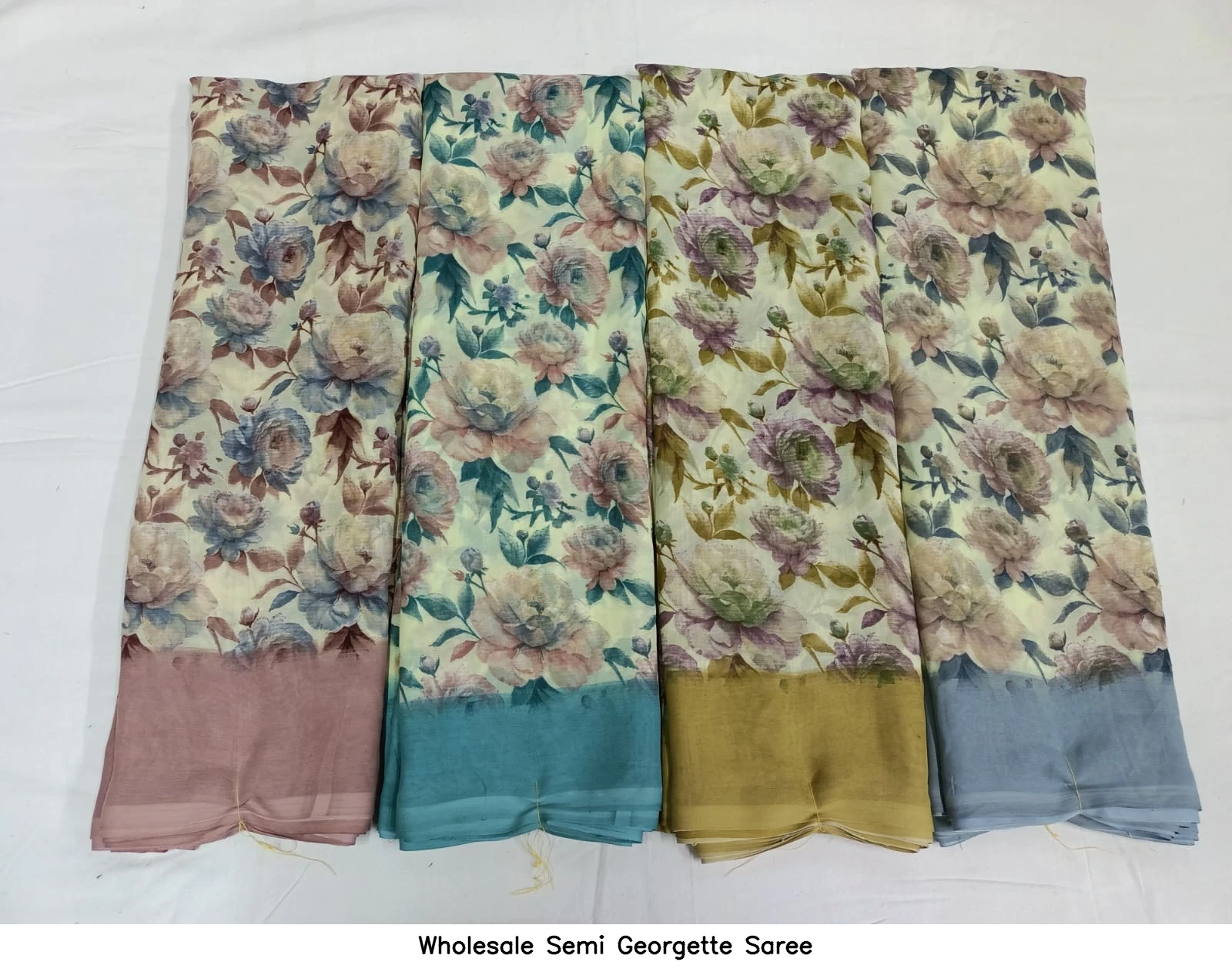 Wholesale Semi Georgette Saree