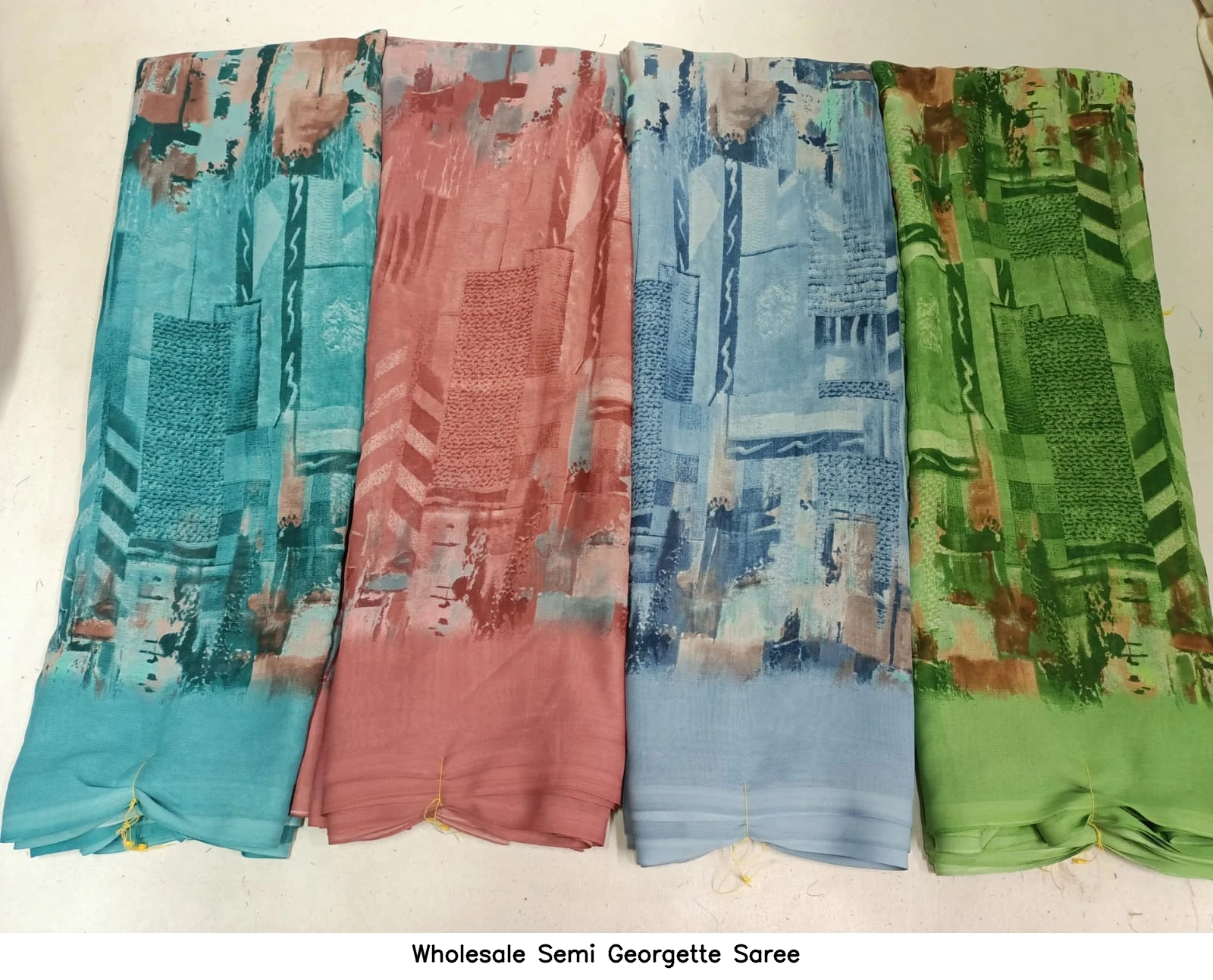 Wholesale Semi Georgette Saree
