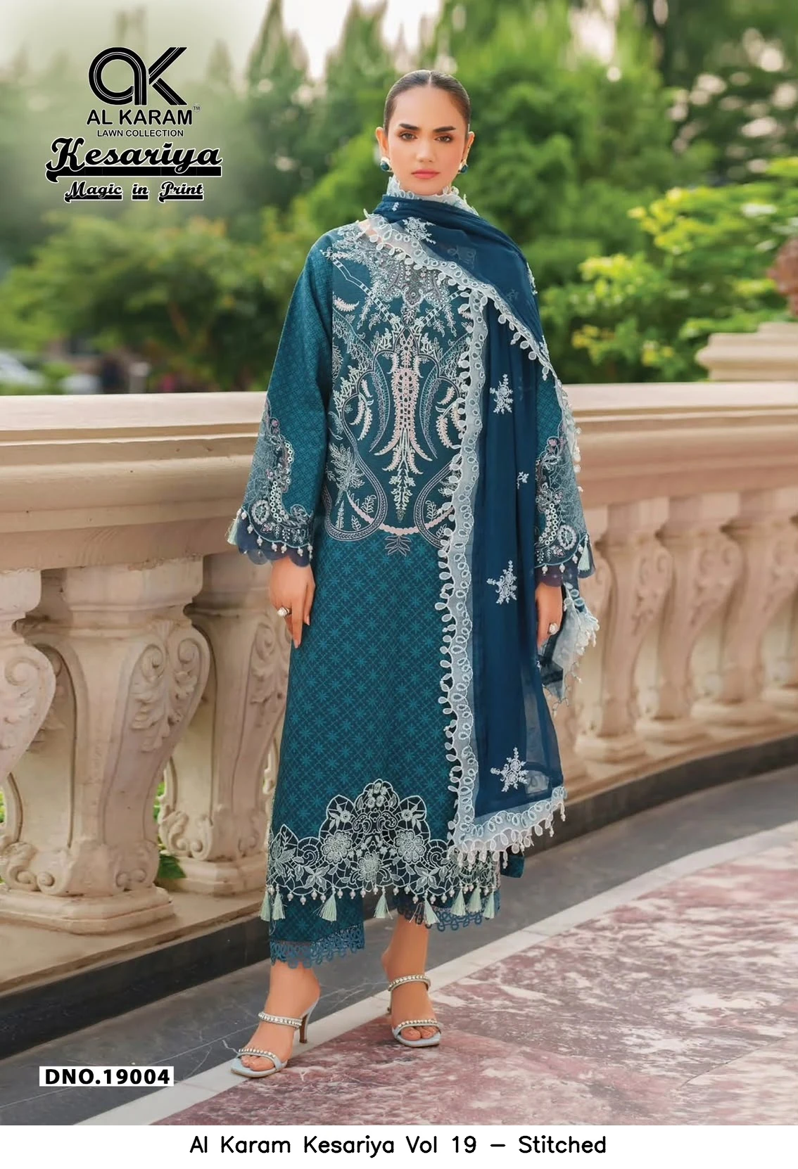 Al Karam Kesariya Vol 19 - Stitched 5