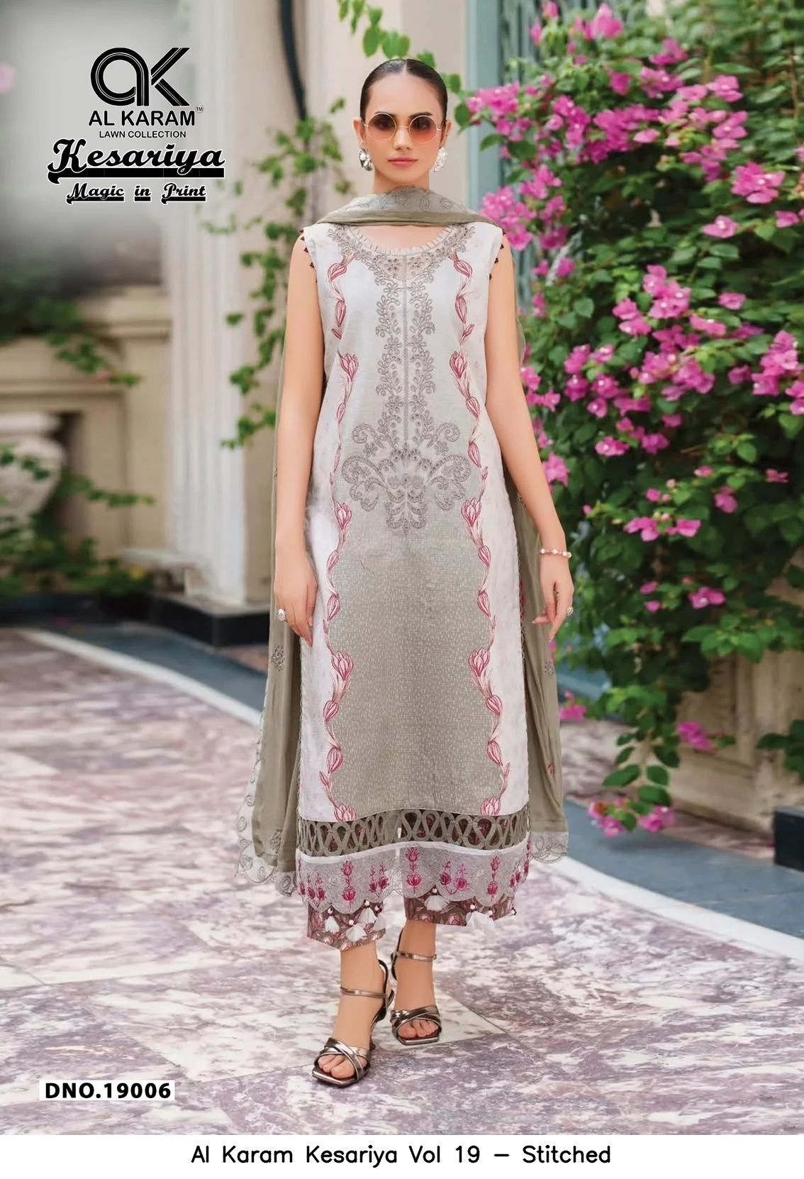 Al Karam Kesariya Vol 19 - Stitched 7