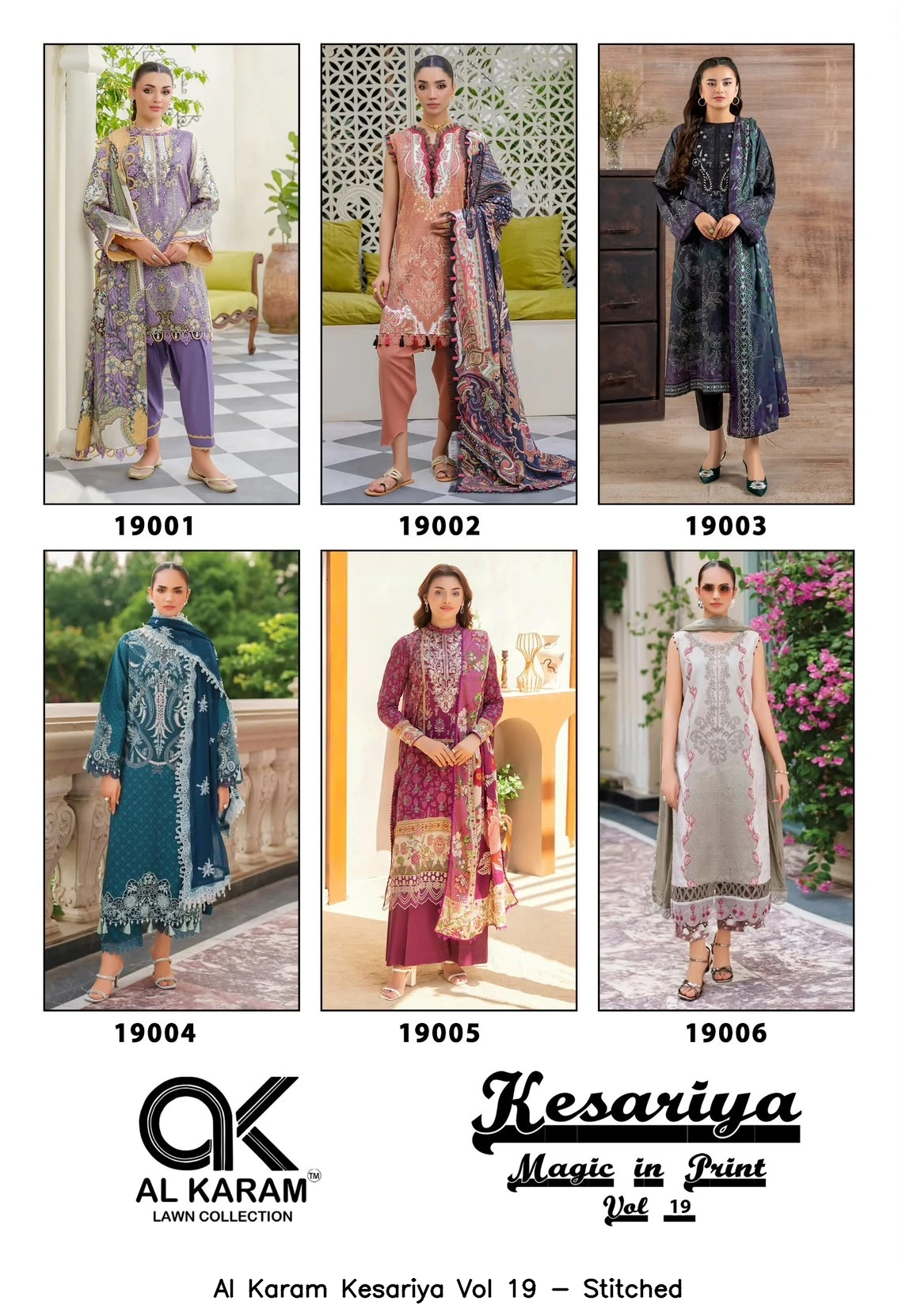 Al Karam Kesariya Vol 19 - Stitched 8